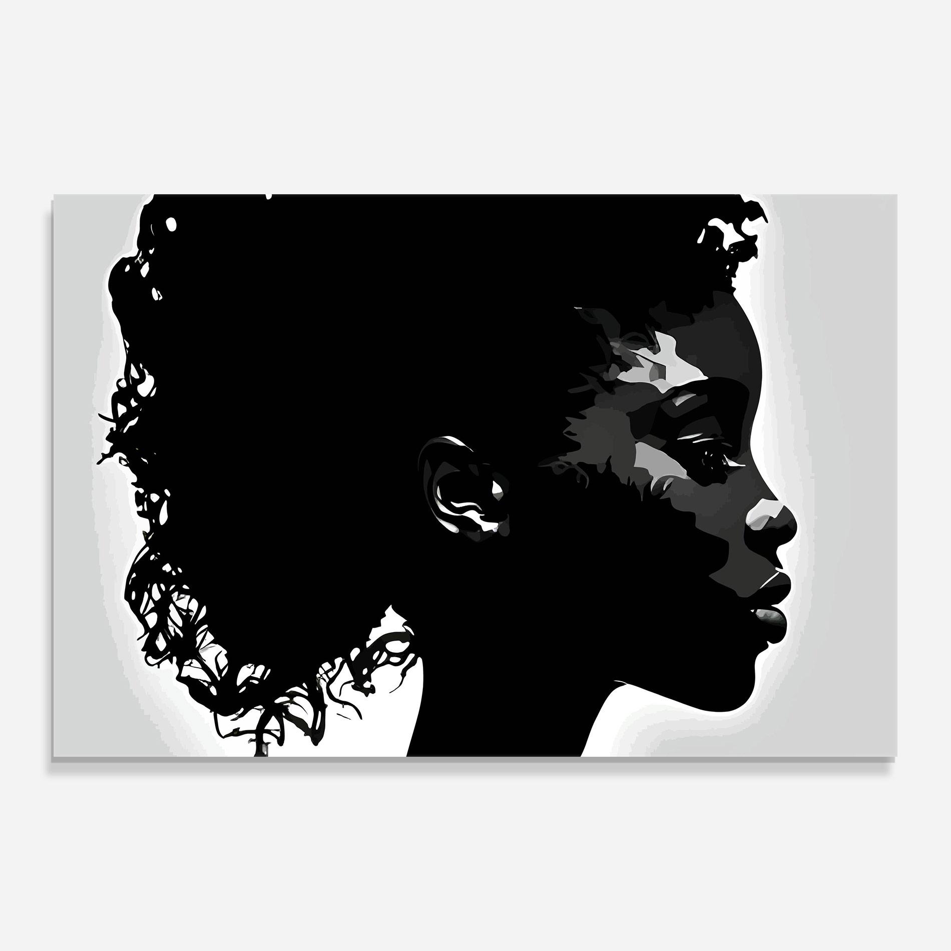 Obraz na Szkle Black African Woman mockup 0