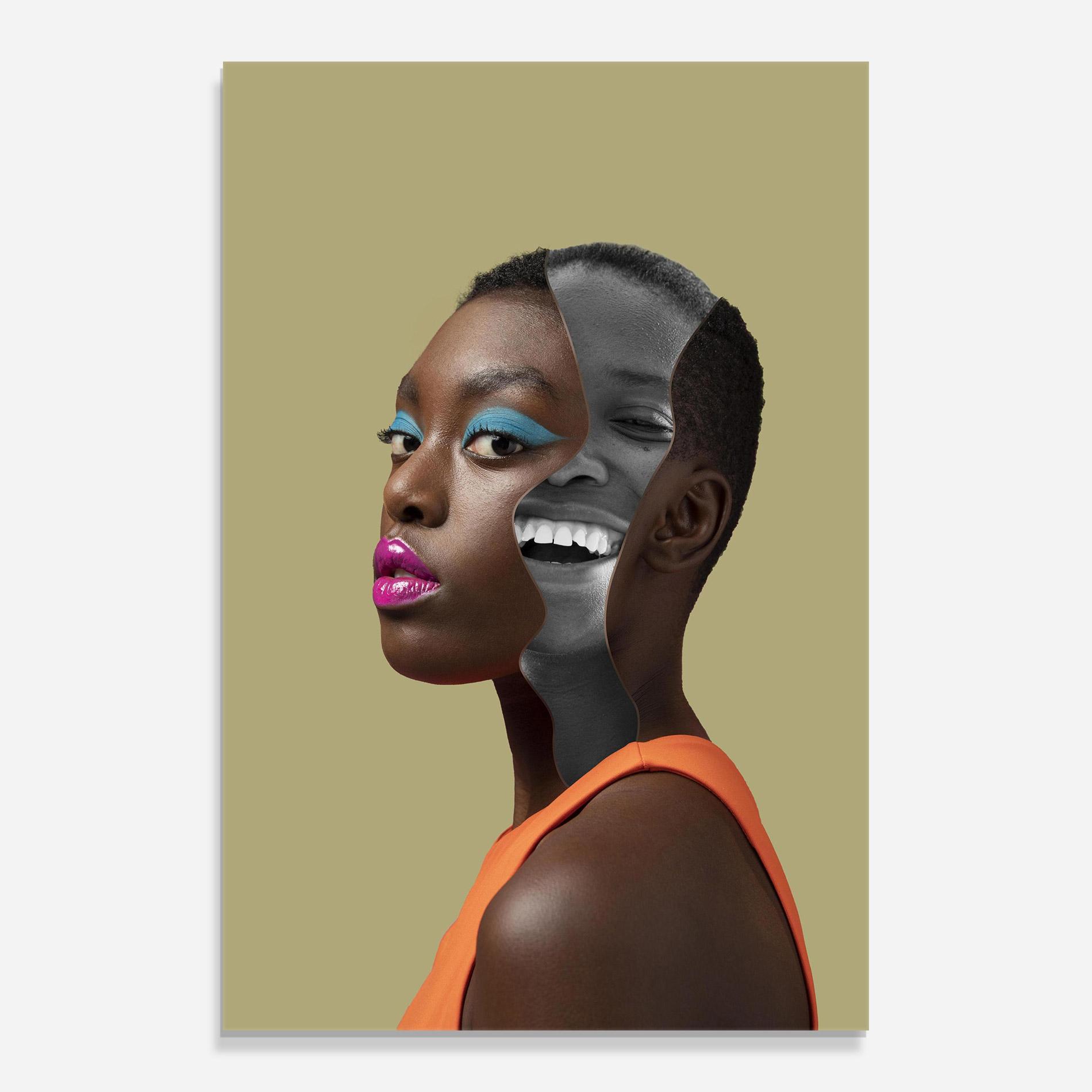 Obraz na Szkle American Woman Collage mockup 0