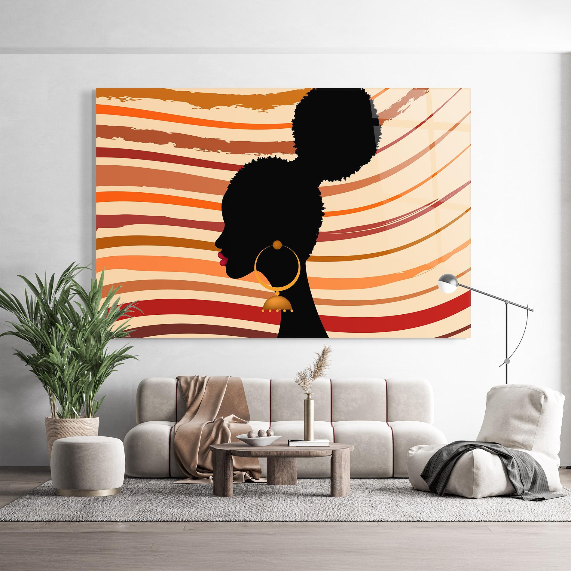 Obraz na Szkle African Hairstyle mockup 9