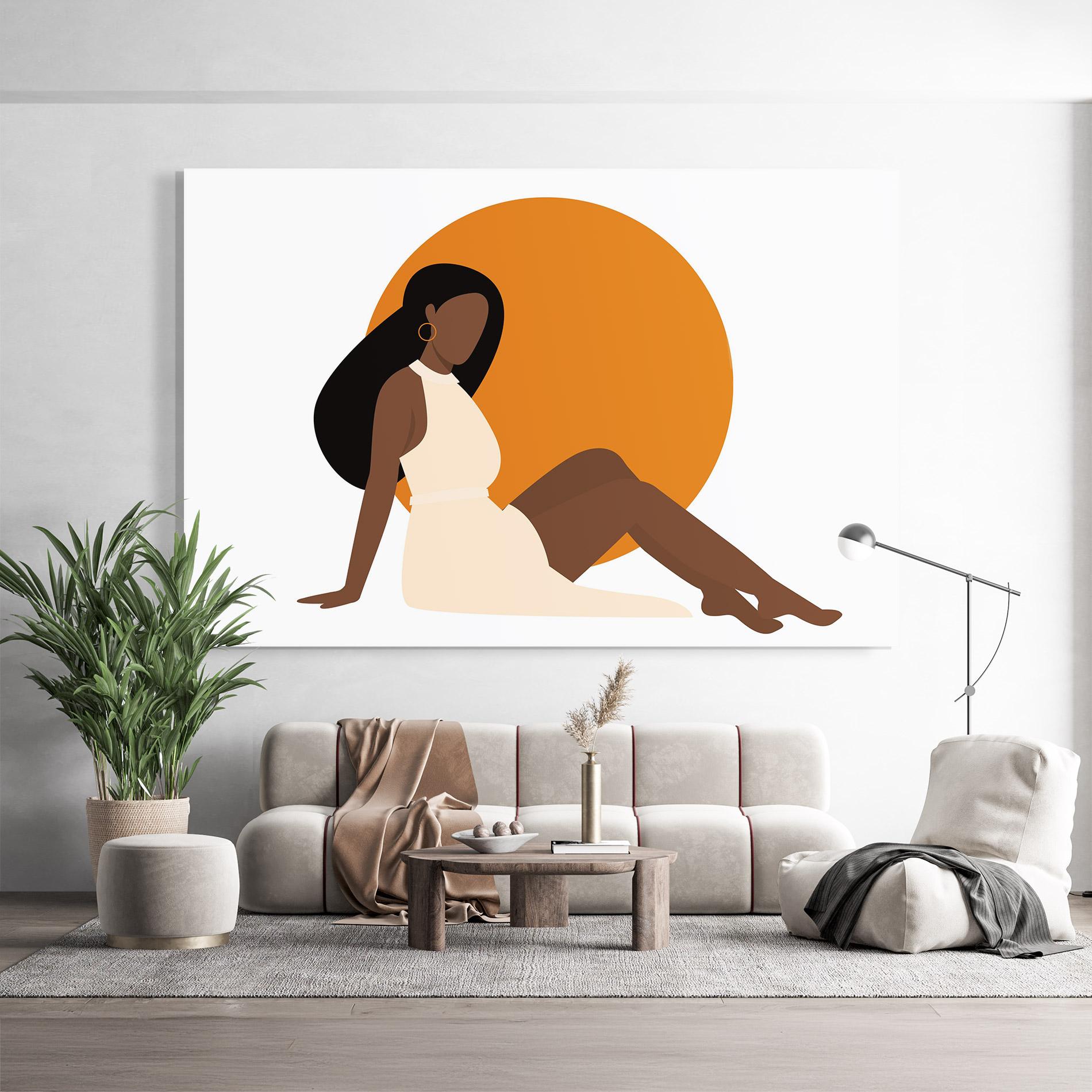 Obraz na Szkle African Woman Dress mockup 9