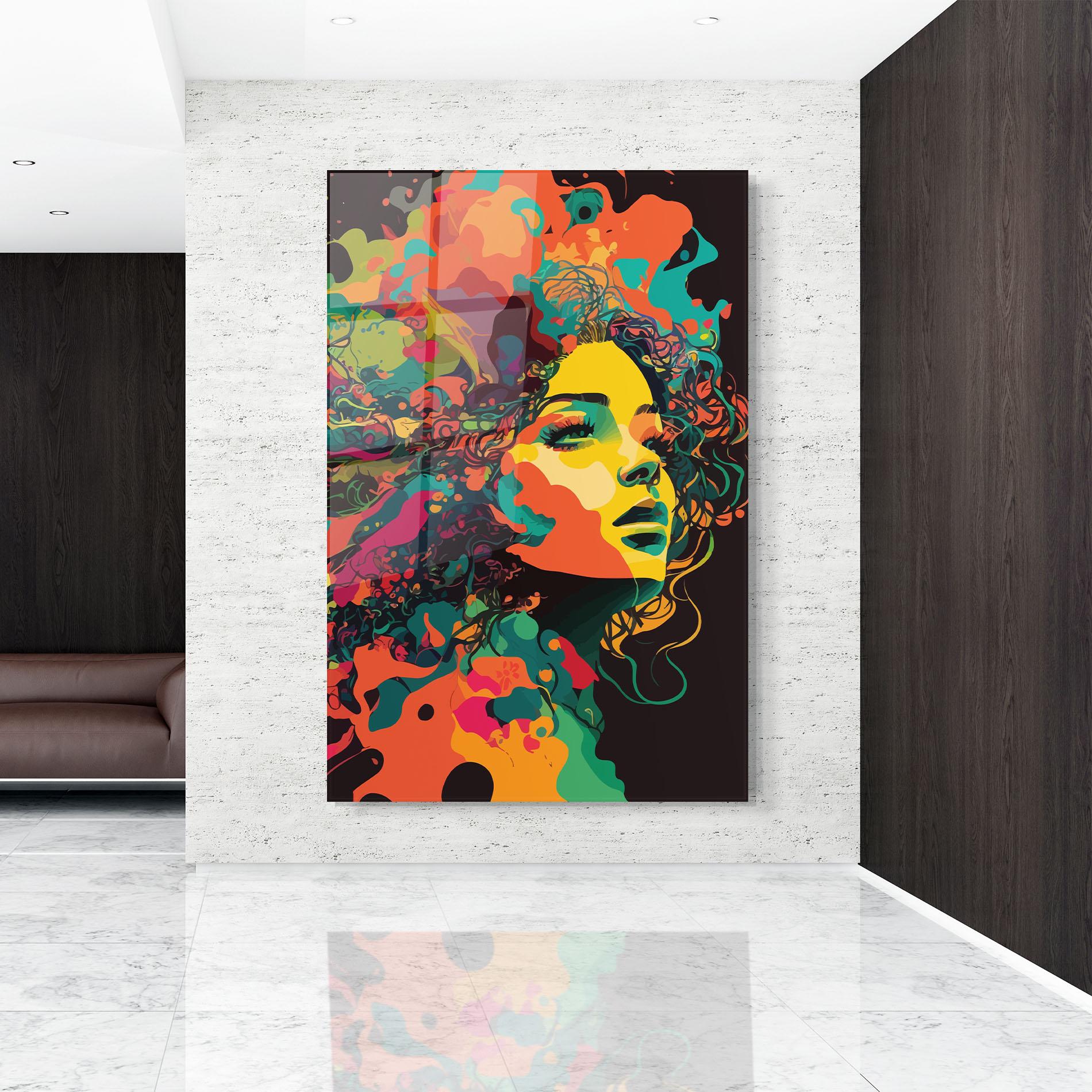 Obraz na Szkle Colorful African Woman mockup 9