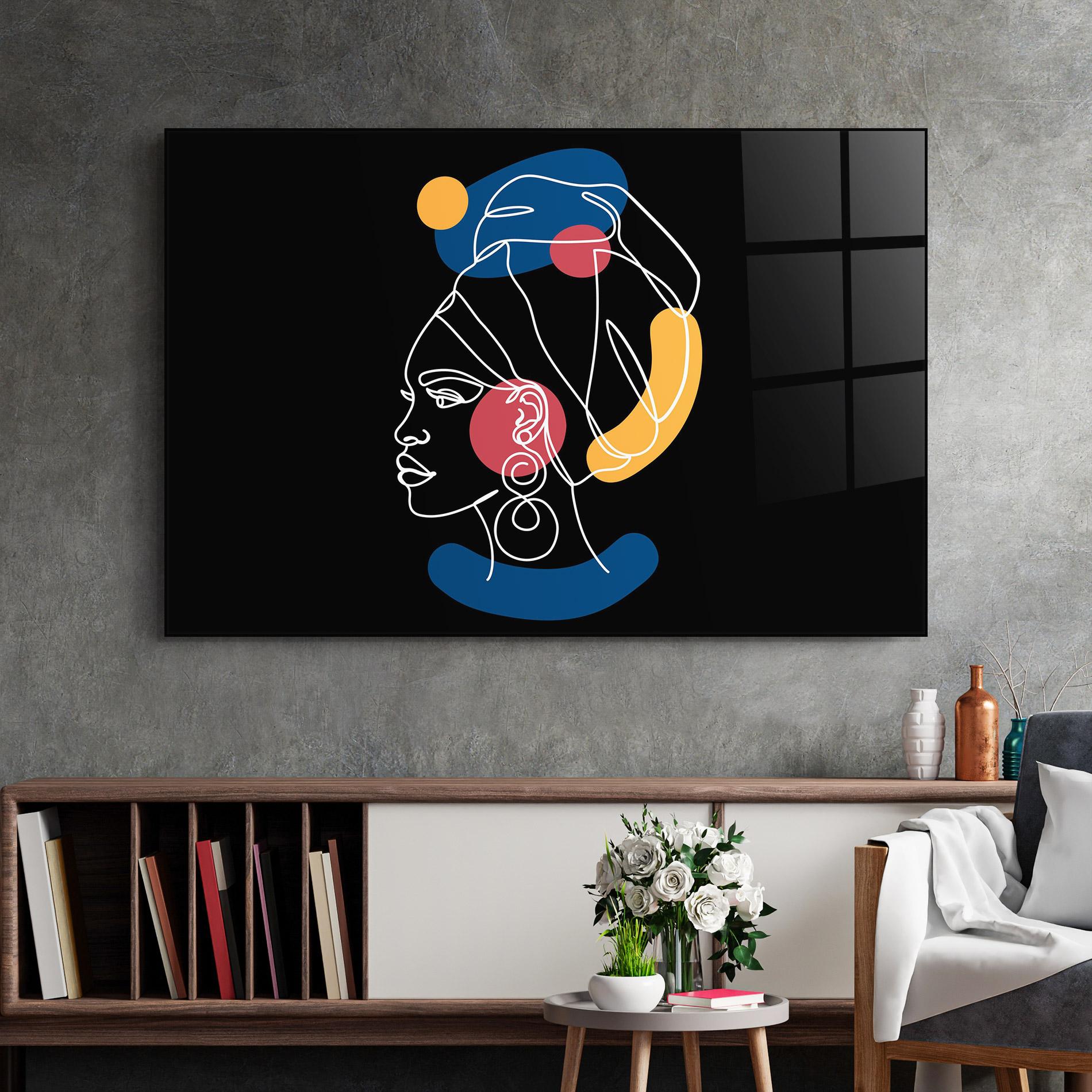 Obraz na Szkle African Blue Yellow mockup 2