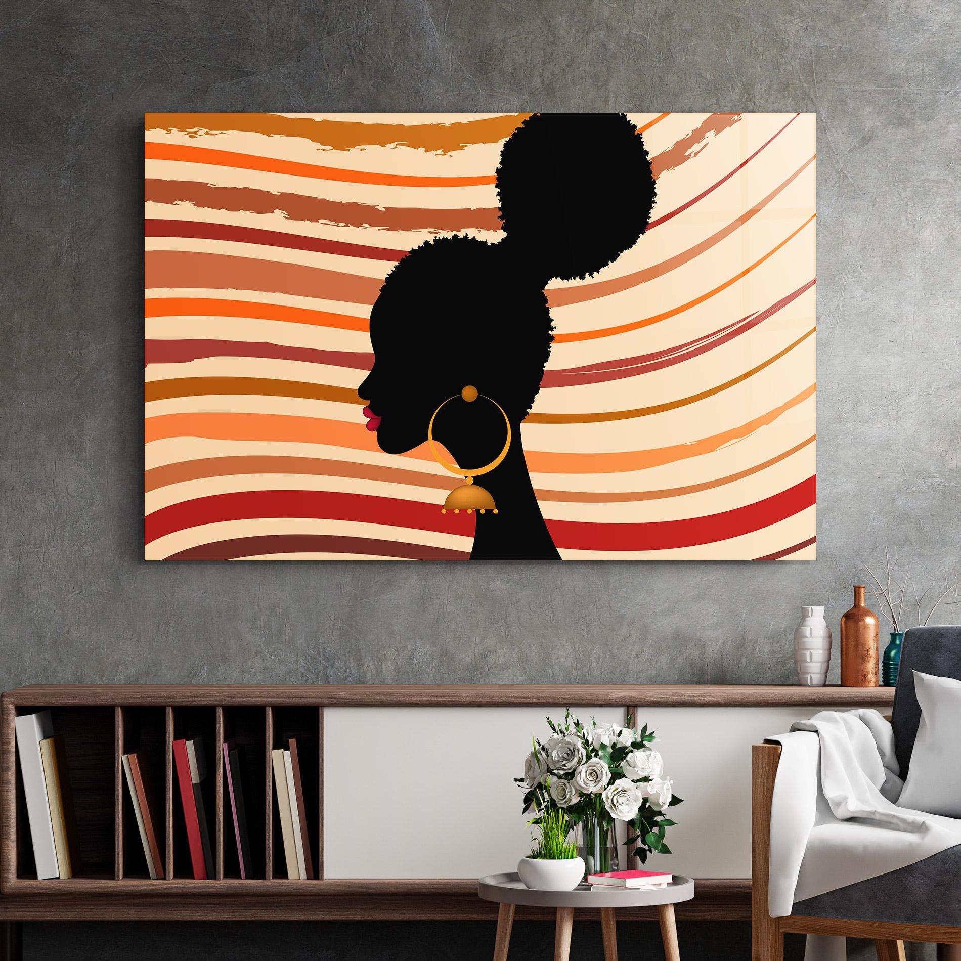 Obraz na Szkle African Hairstyle mockup 2