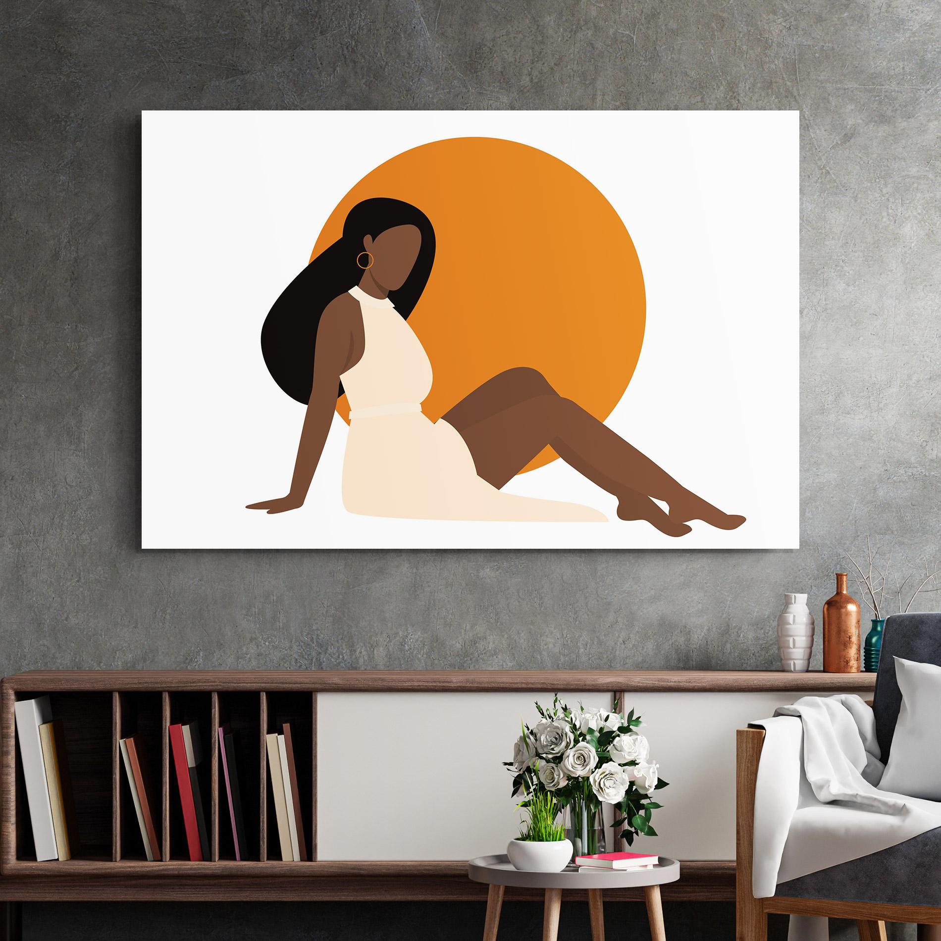 Obraz na Szkle African Woman Dress mockup 2