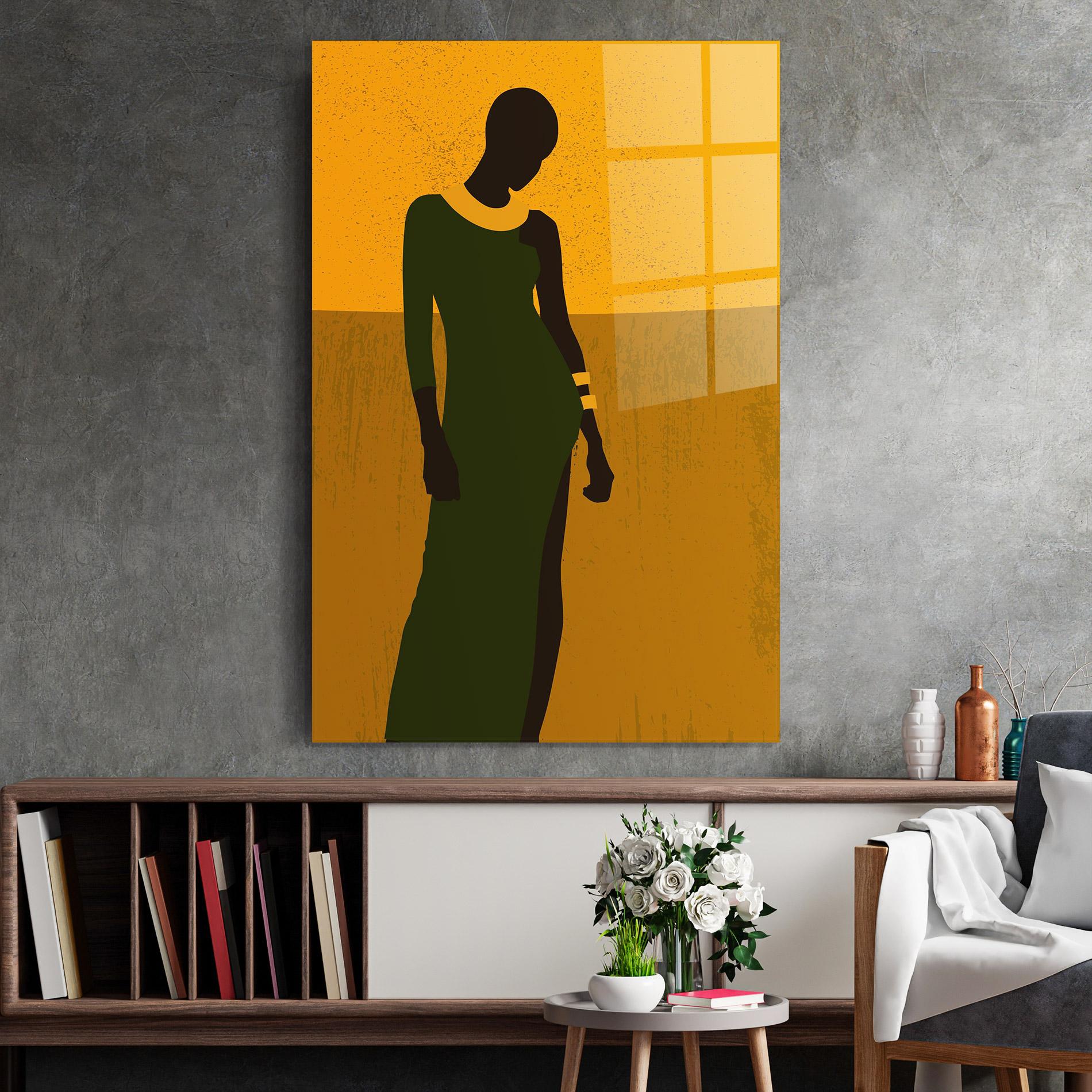 Obraz na Szkle African Dress mockup 2