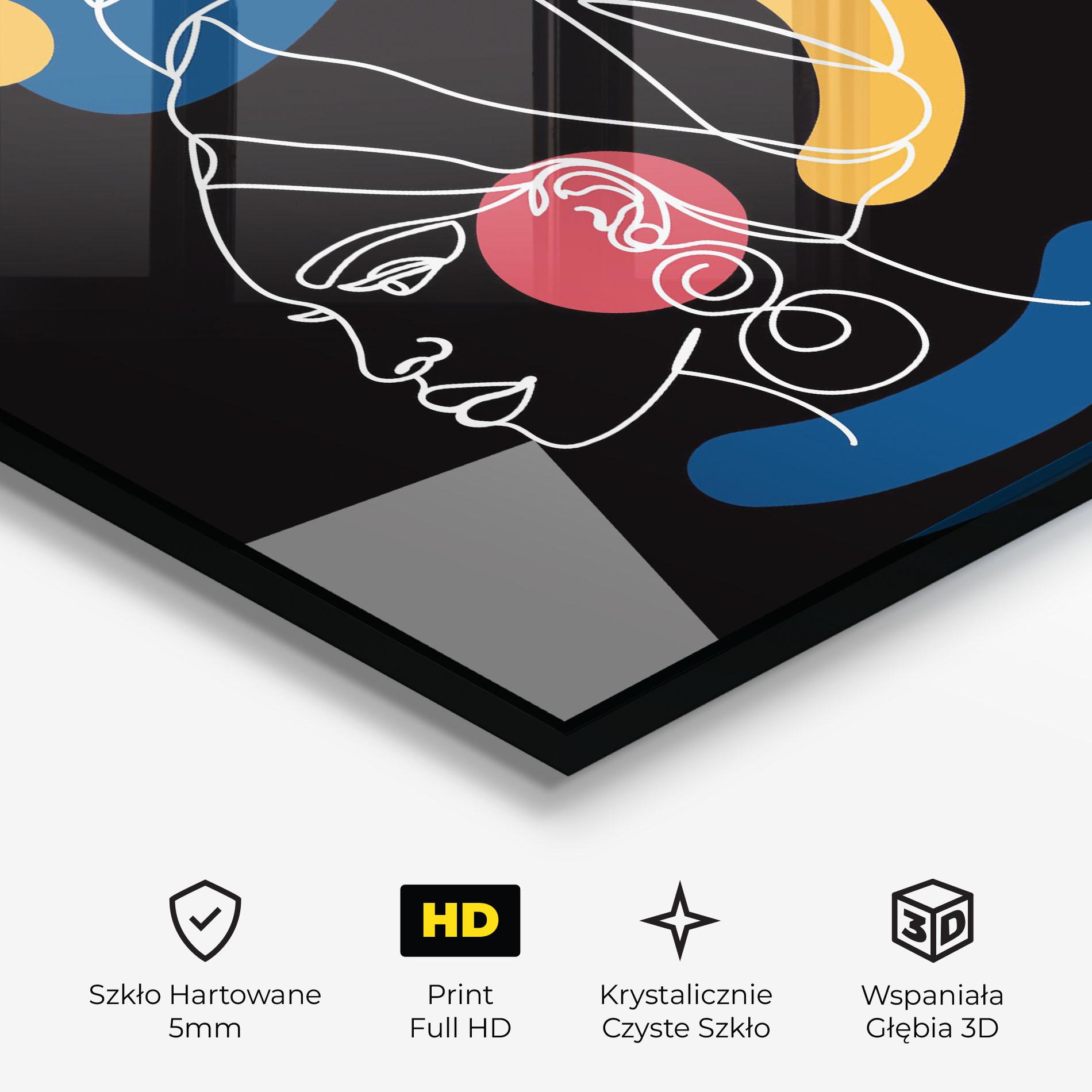 Obraz na Szkle African Blue Yellow mockup 3