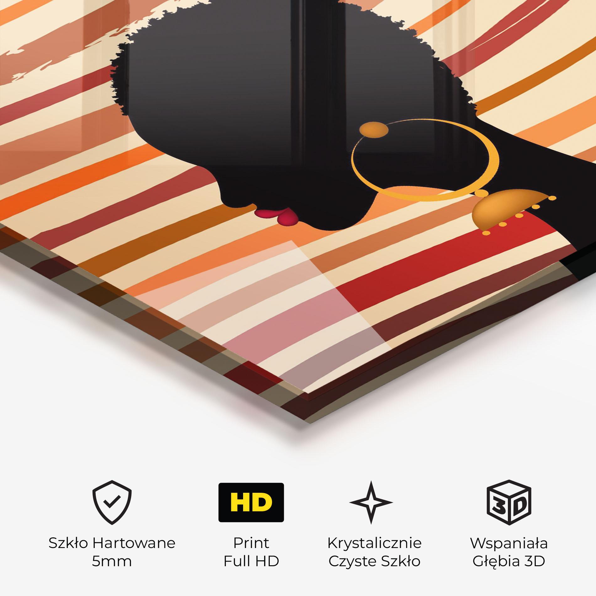 Obraz na Szkle African Hairstyle mockup 3