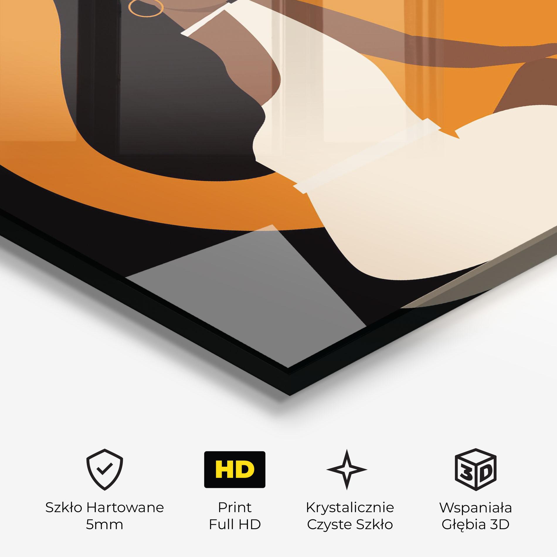 Obraz na Szkle African White Dress mockup 3