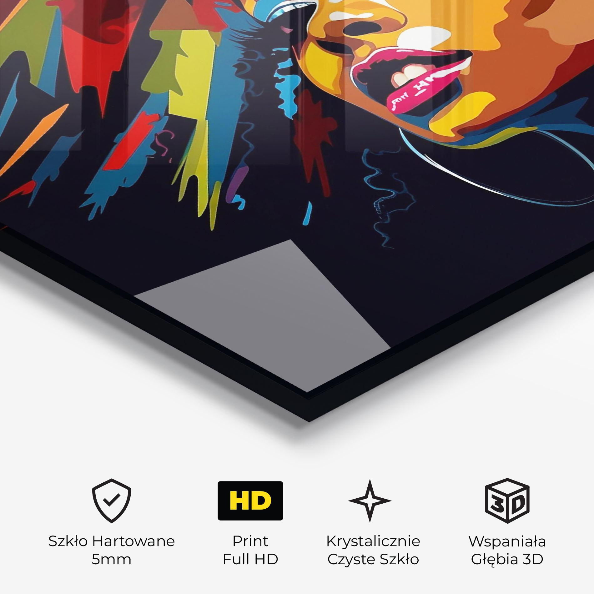 Obraz na Szkle African Woman Portrait mockup 3