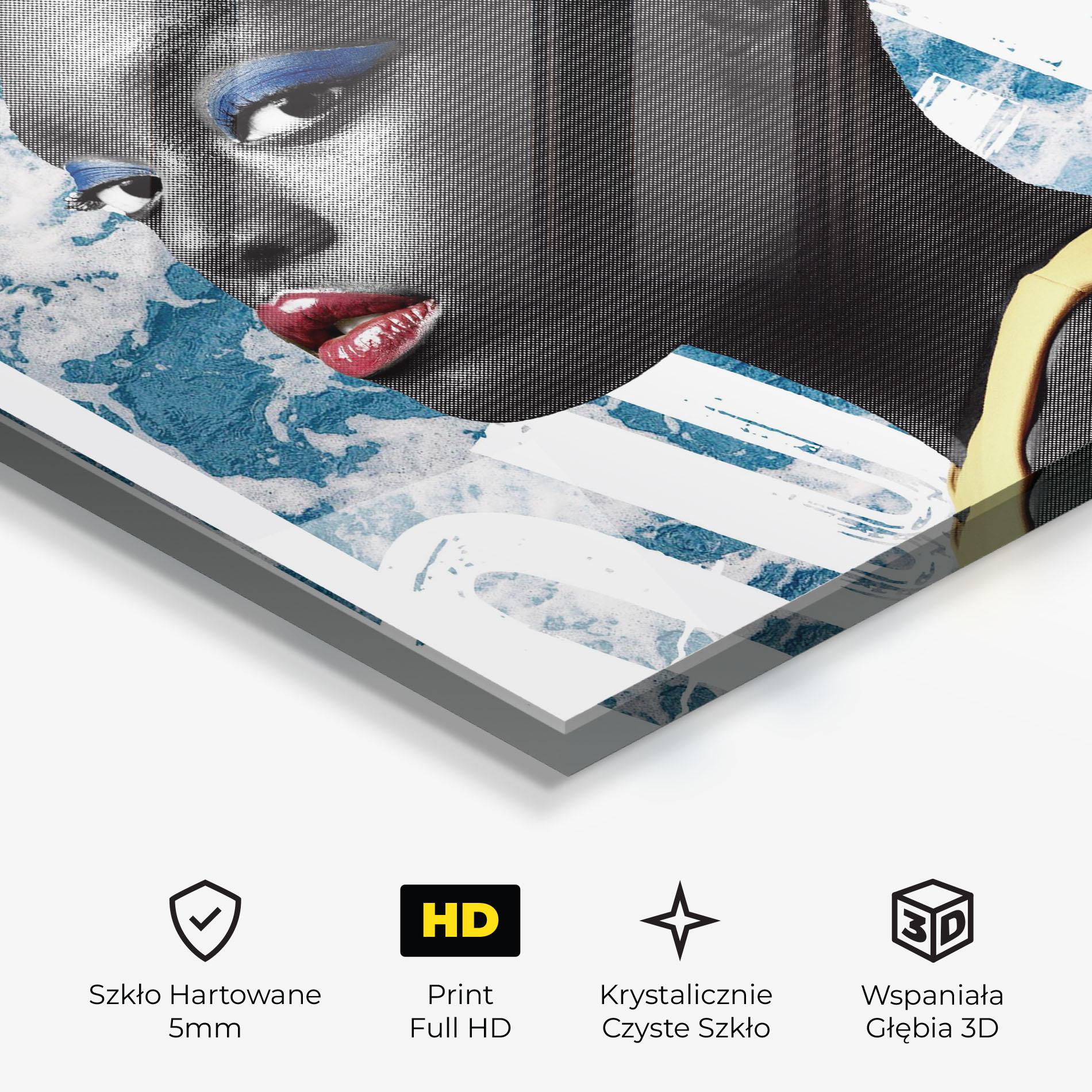 Obraz na Szkle American Woman Crown mockup 3