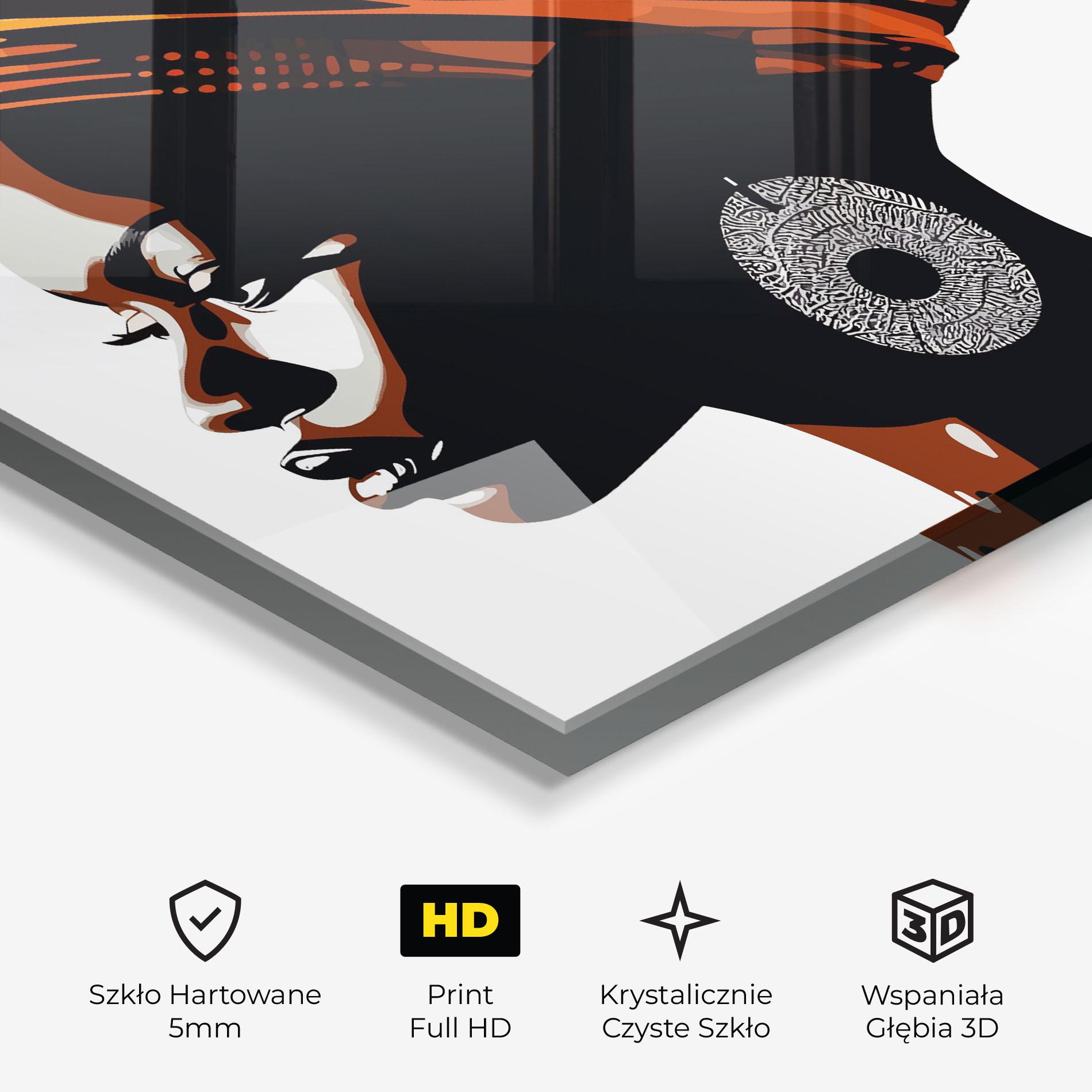 Obraz na Szkle Black Pretty Woman mockup 3