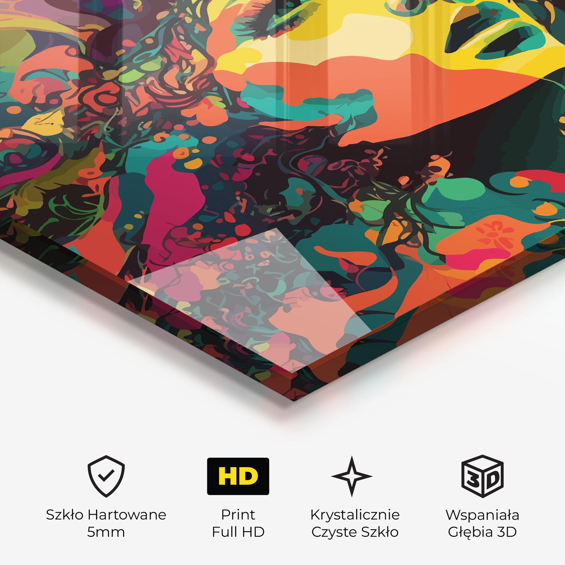 Obraz na Szkle Colorful African Woman mockup 3