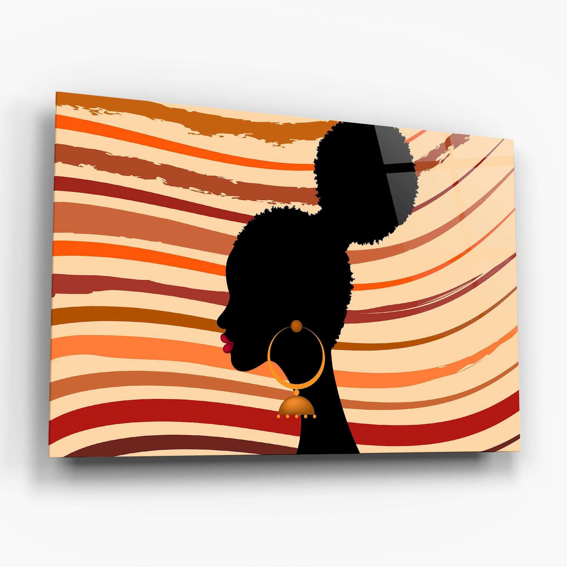 Obraz na Szkle African Hairstyle mockup 6
