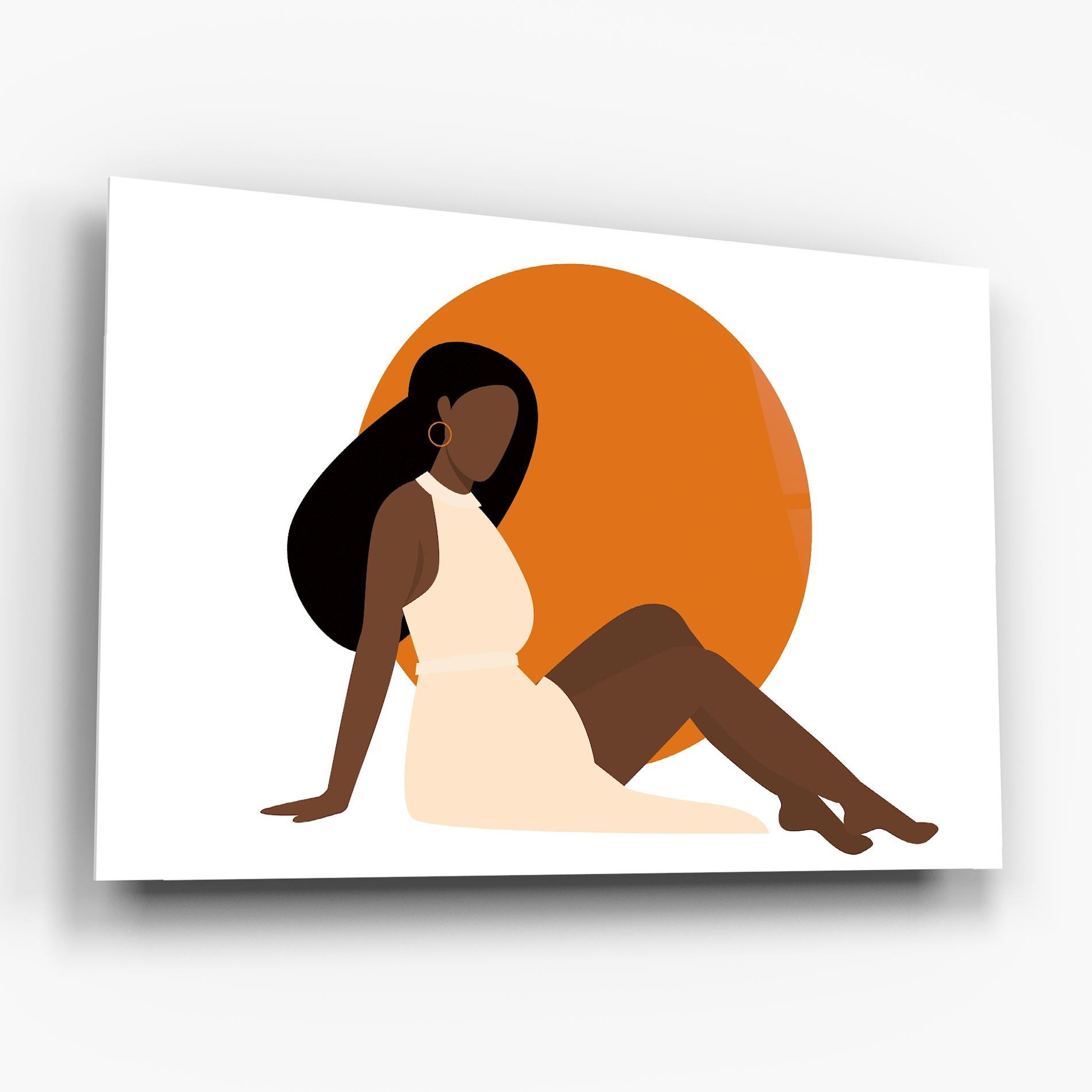 Obraz na Szkle African Woman Dress mockup 6