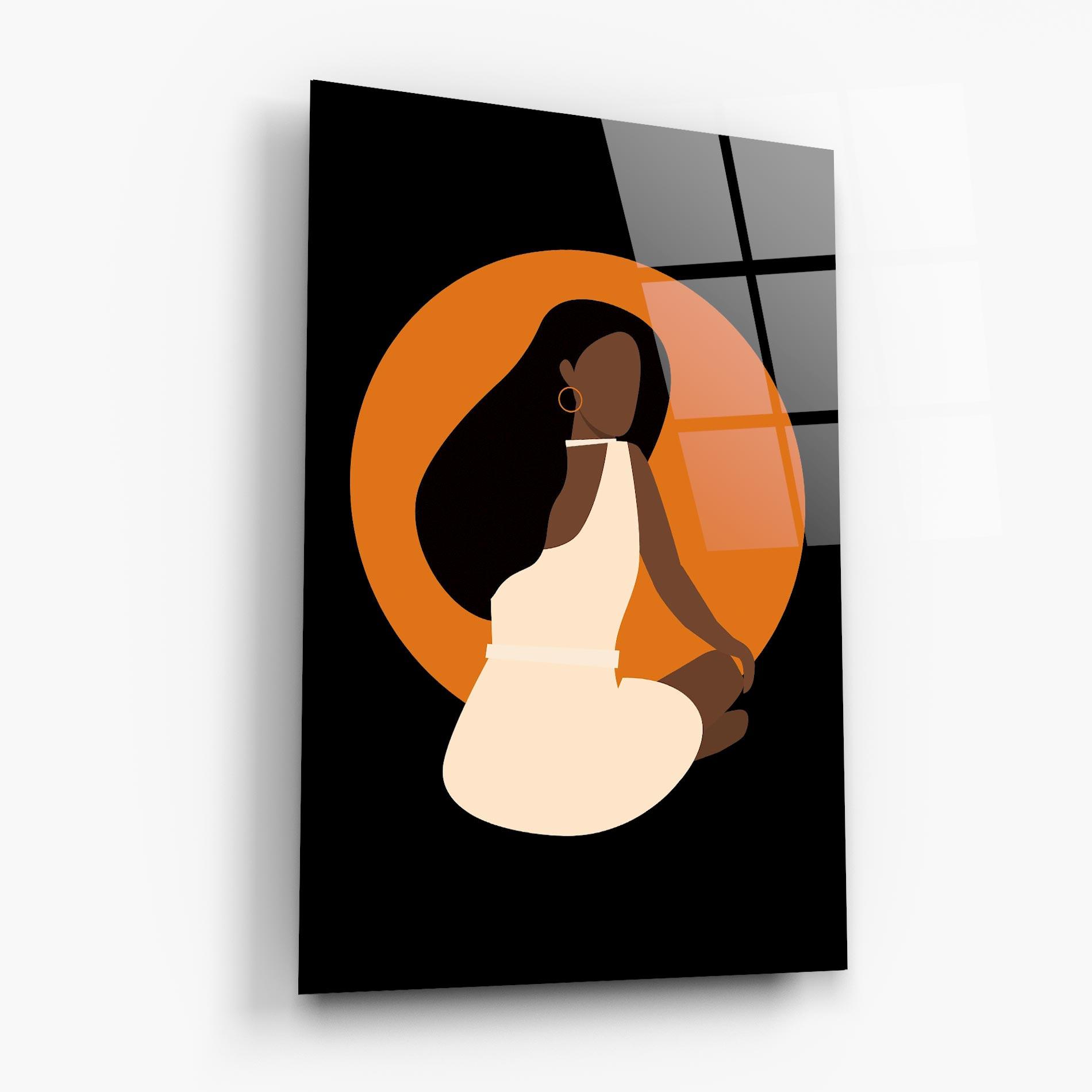 Obraz na Szkle African White Dress mockup 6