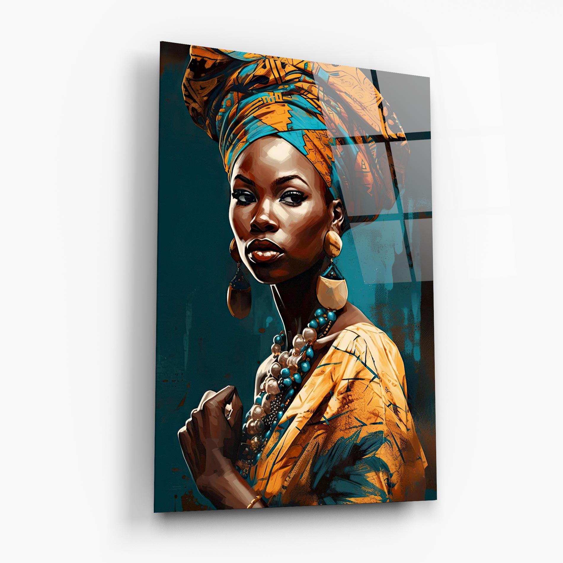 Obraz na Szkle Azure Chic Woman mockup 6