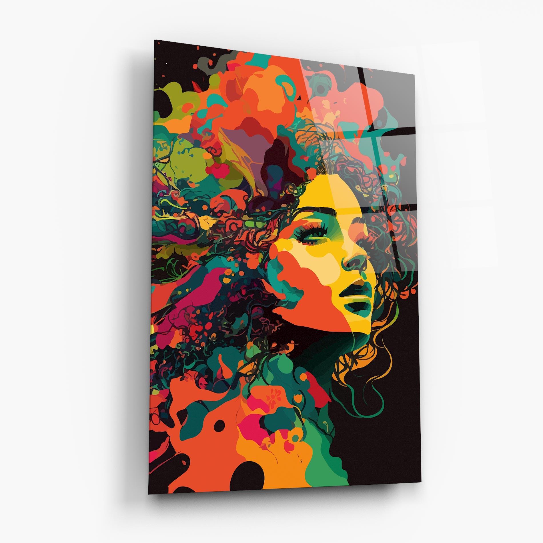 Obraz na Szkle Colorful African Woman mockup 6