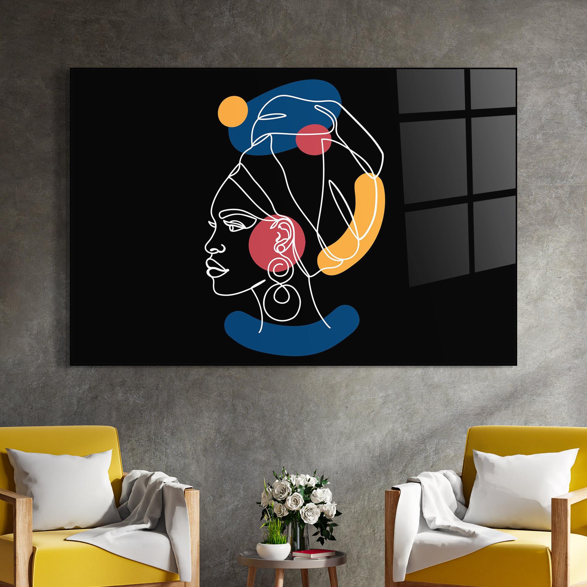 Obraz na Szkle African Blue Yellow mockup 4