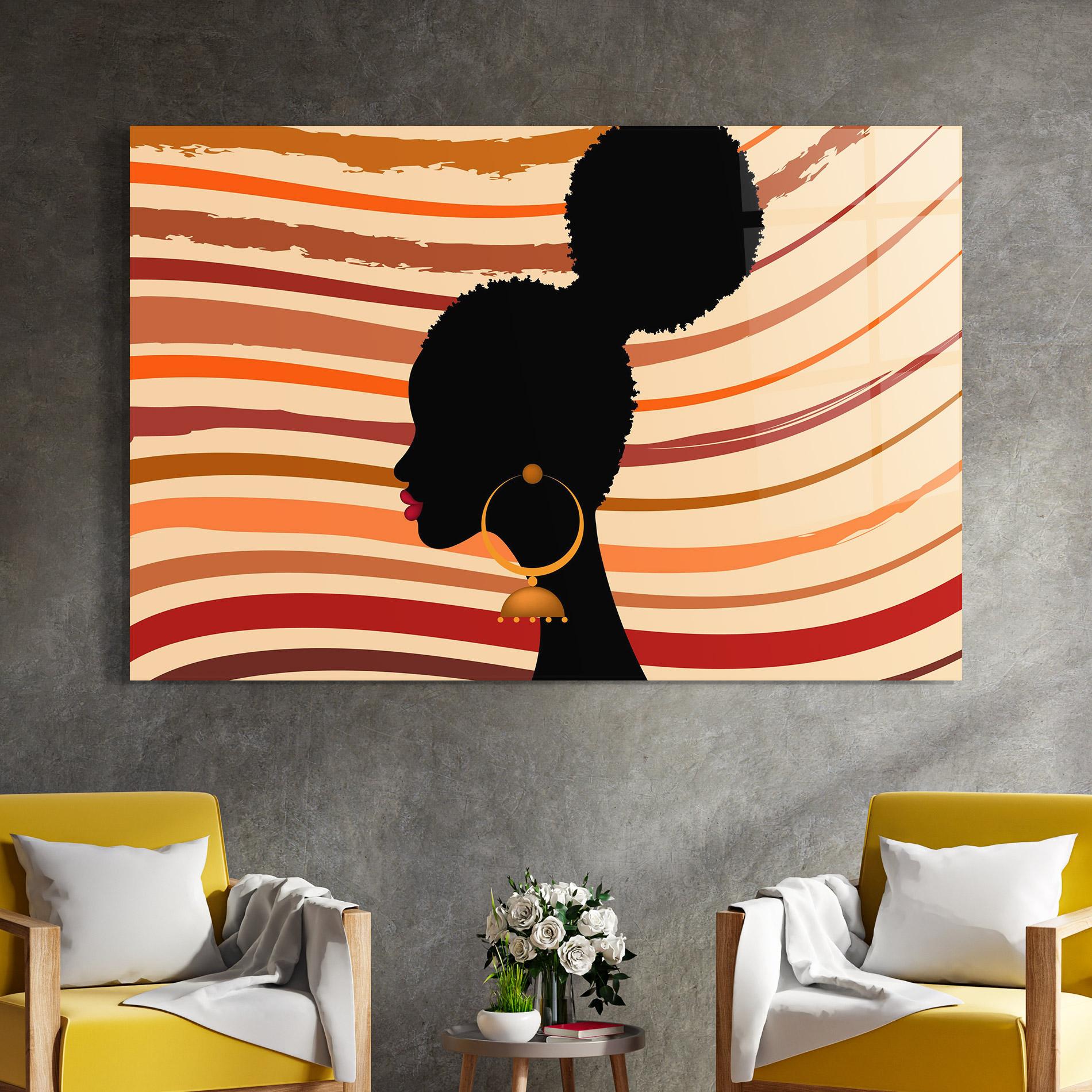 Obraz na Szkle African Hairstyle mockup 4