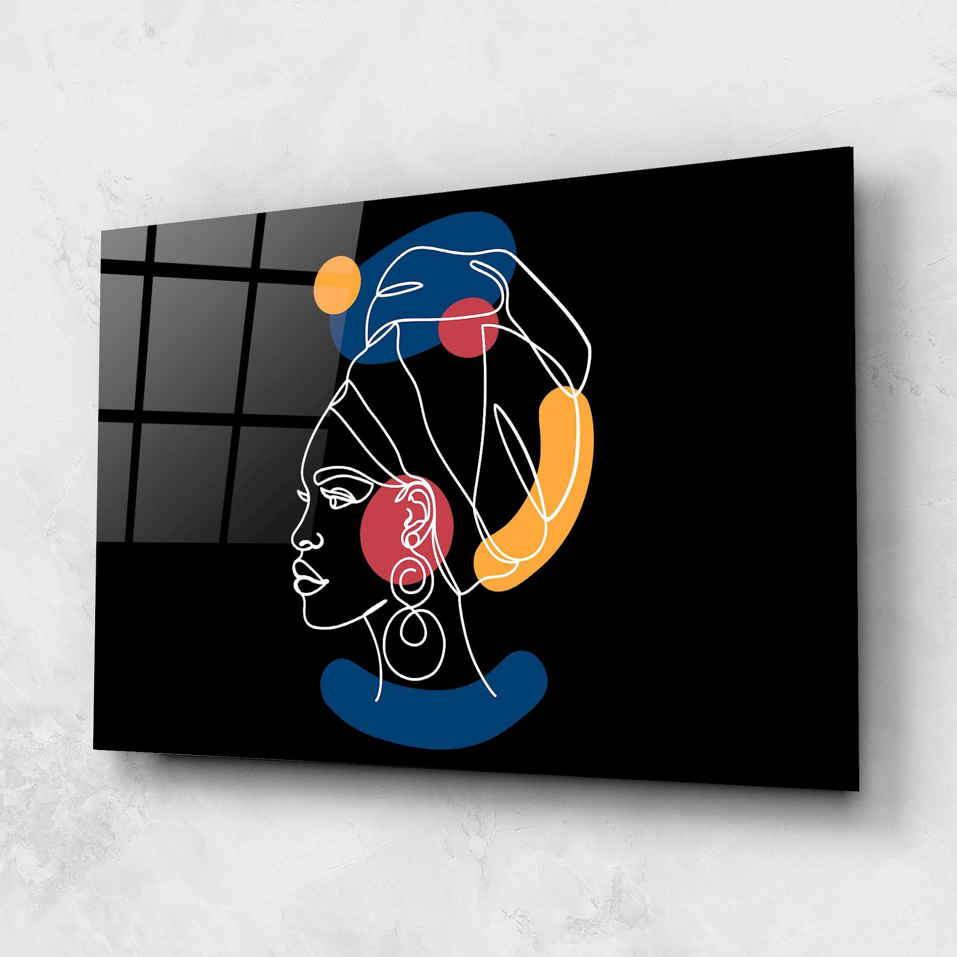 Obraz na Szkle African Blue Yellow mockup 1