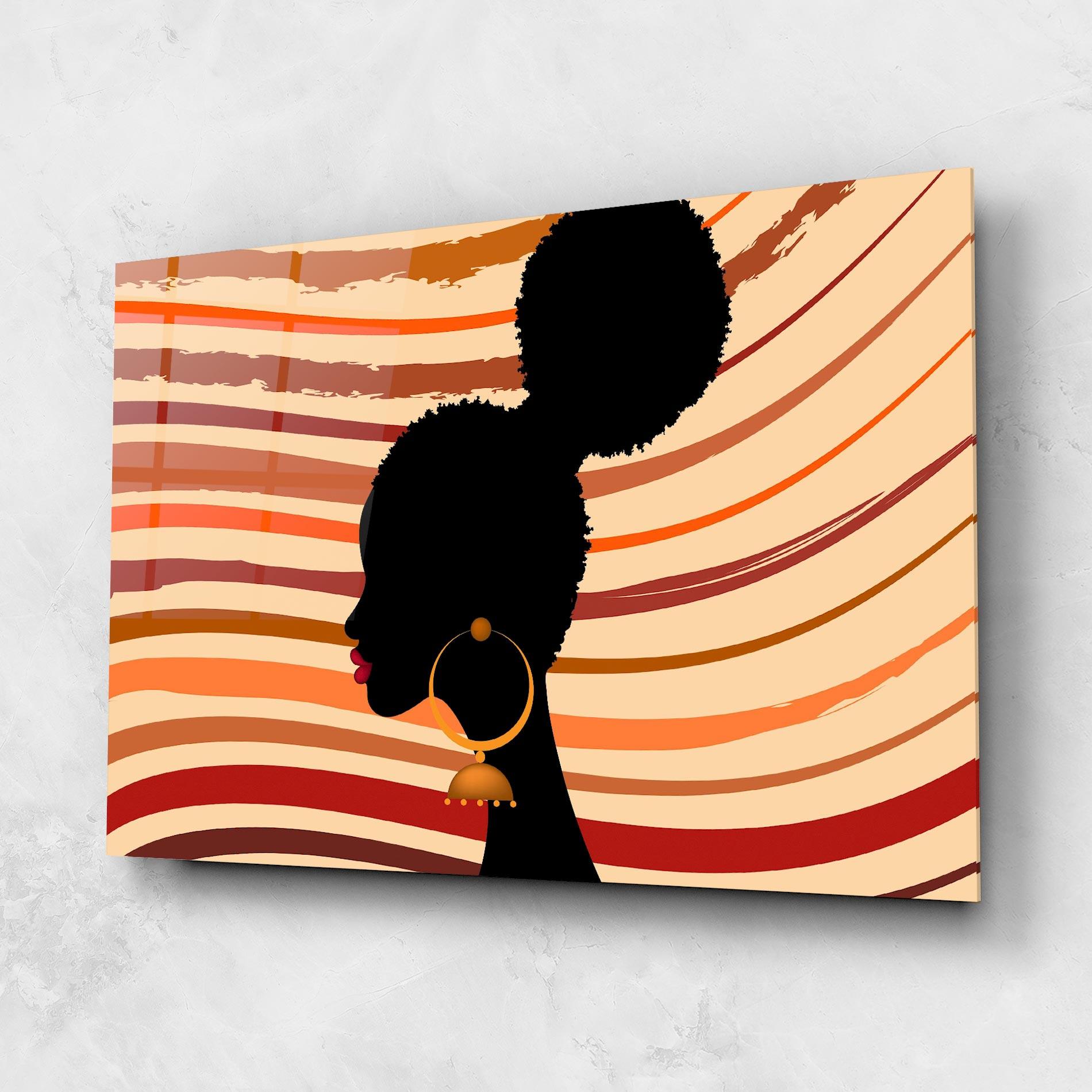 Obraz na Szkle African Hairstyle mockup 1