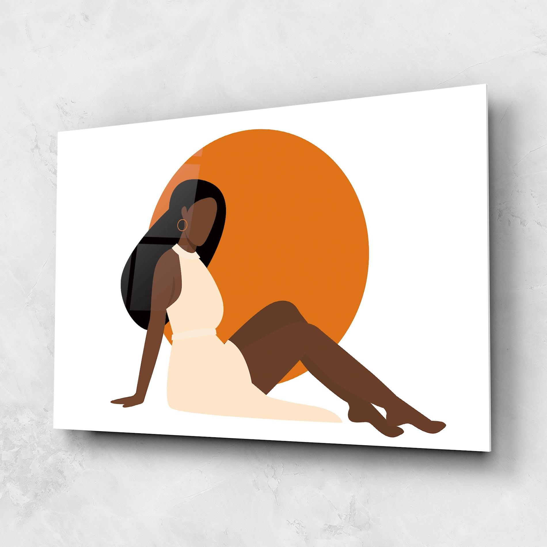 Obraz na Szkle African Woman Dress mockup 1