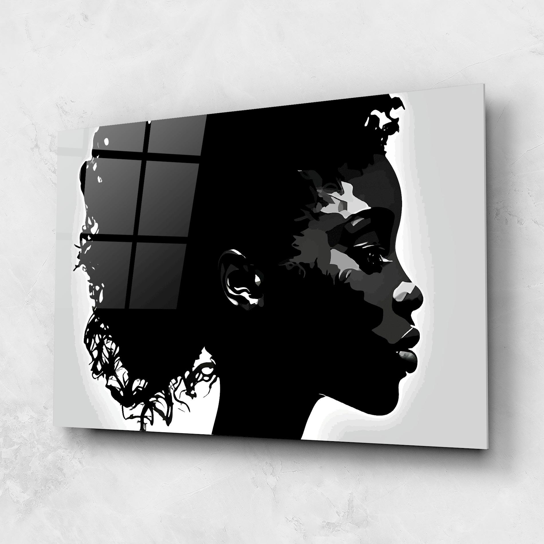 Obraz na Szkle Black African Woman mockup 1