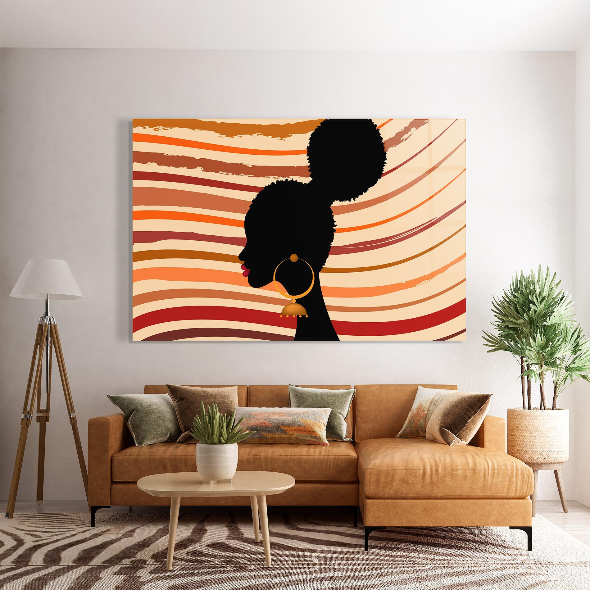 Obraz na Szkle African Hairstyle mockup 7