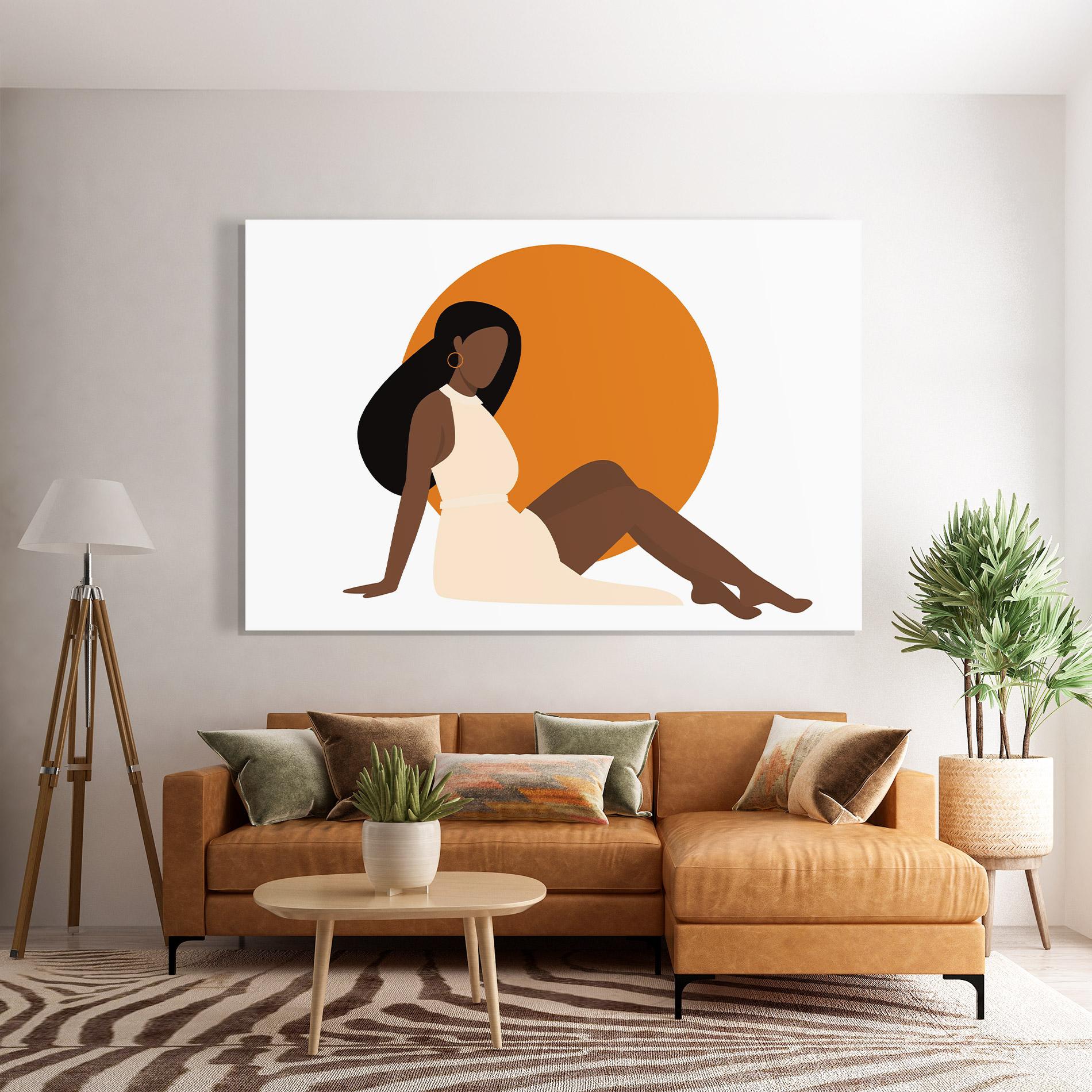 Obraz na Szkle African Woman Dress mockup 7