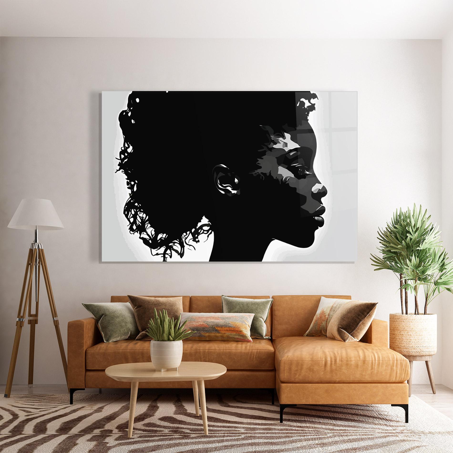 Obraz na Szkle Black African Woman mockup 7