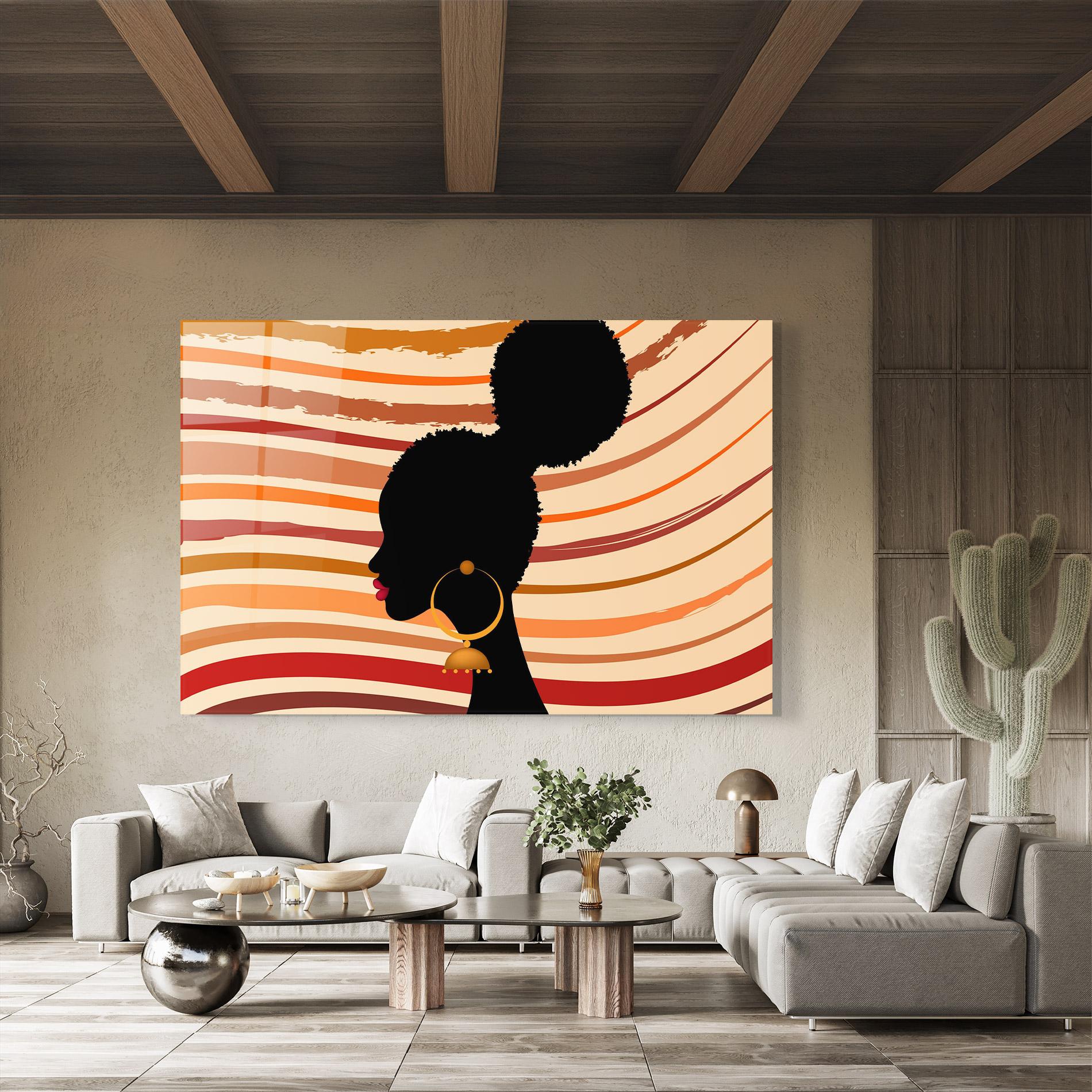 Obraz na Szkle African Hairstyle mockup 8