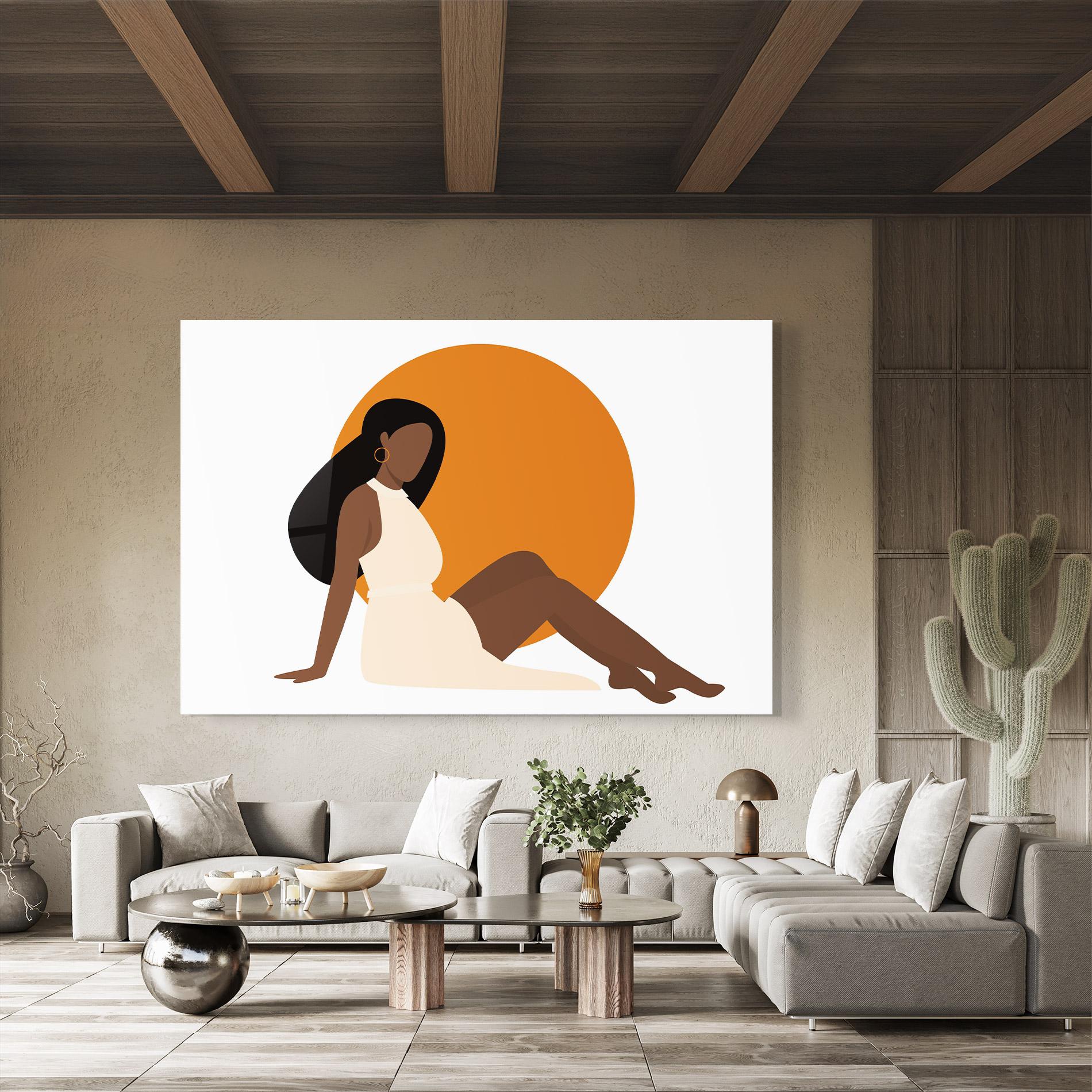 Obraz na Szkle African Woman Dress mockup 8