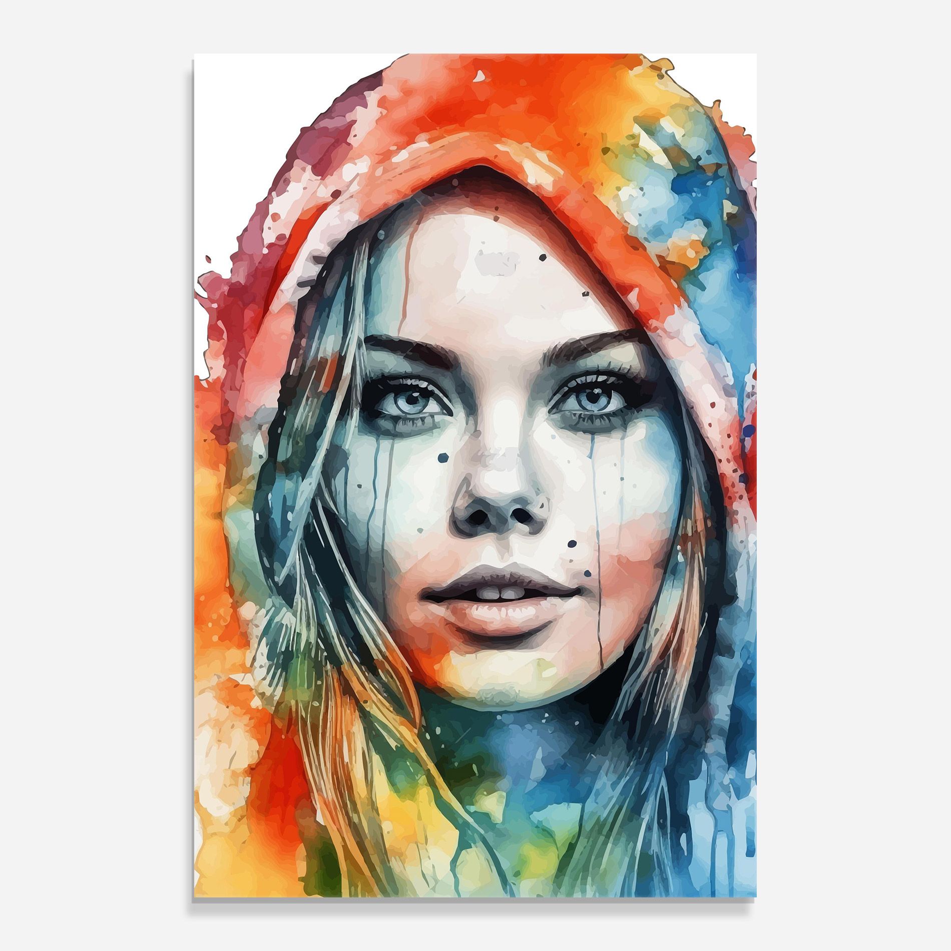 Colorful Portrait Art mockup 0