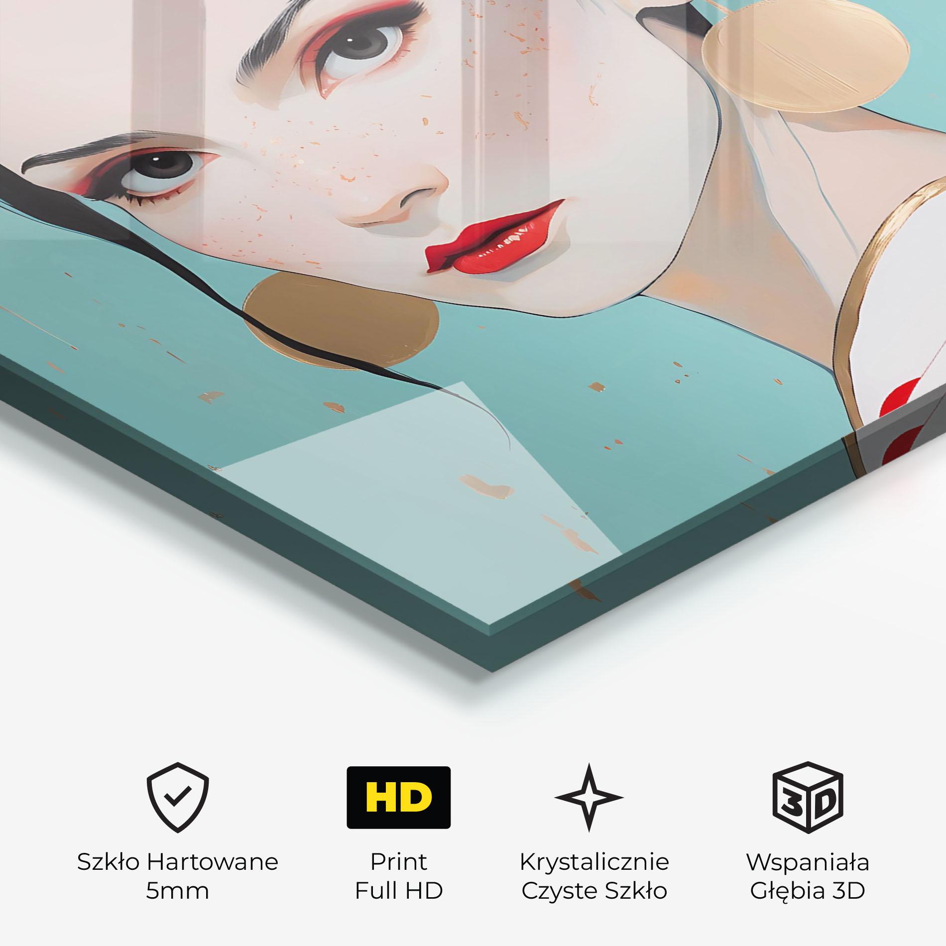 Obraz na Szkle Asian Style Portrait mockup 3