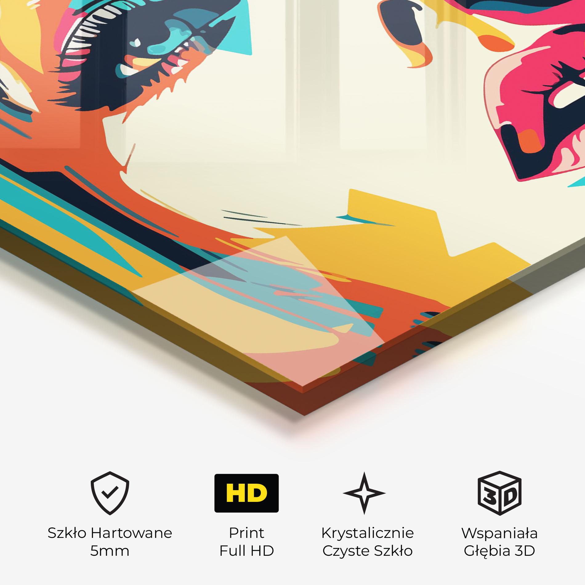 Obraz na Szkle Blonde Girl Portrait mockup 3