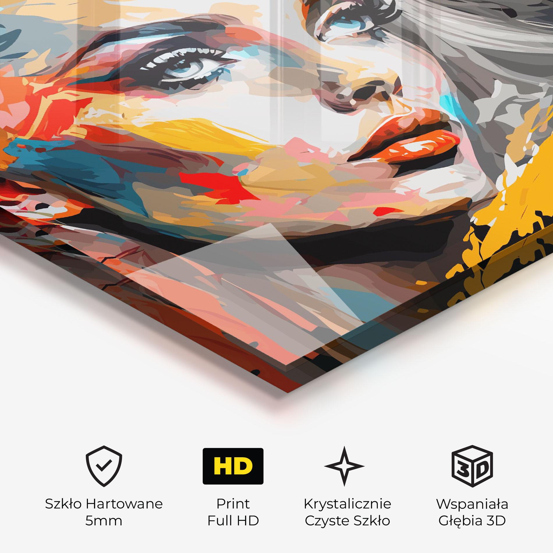 Obraz na Szkle Blue Eye Face mockup 3