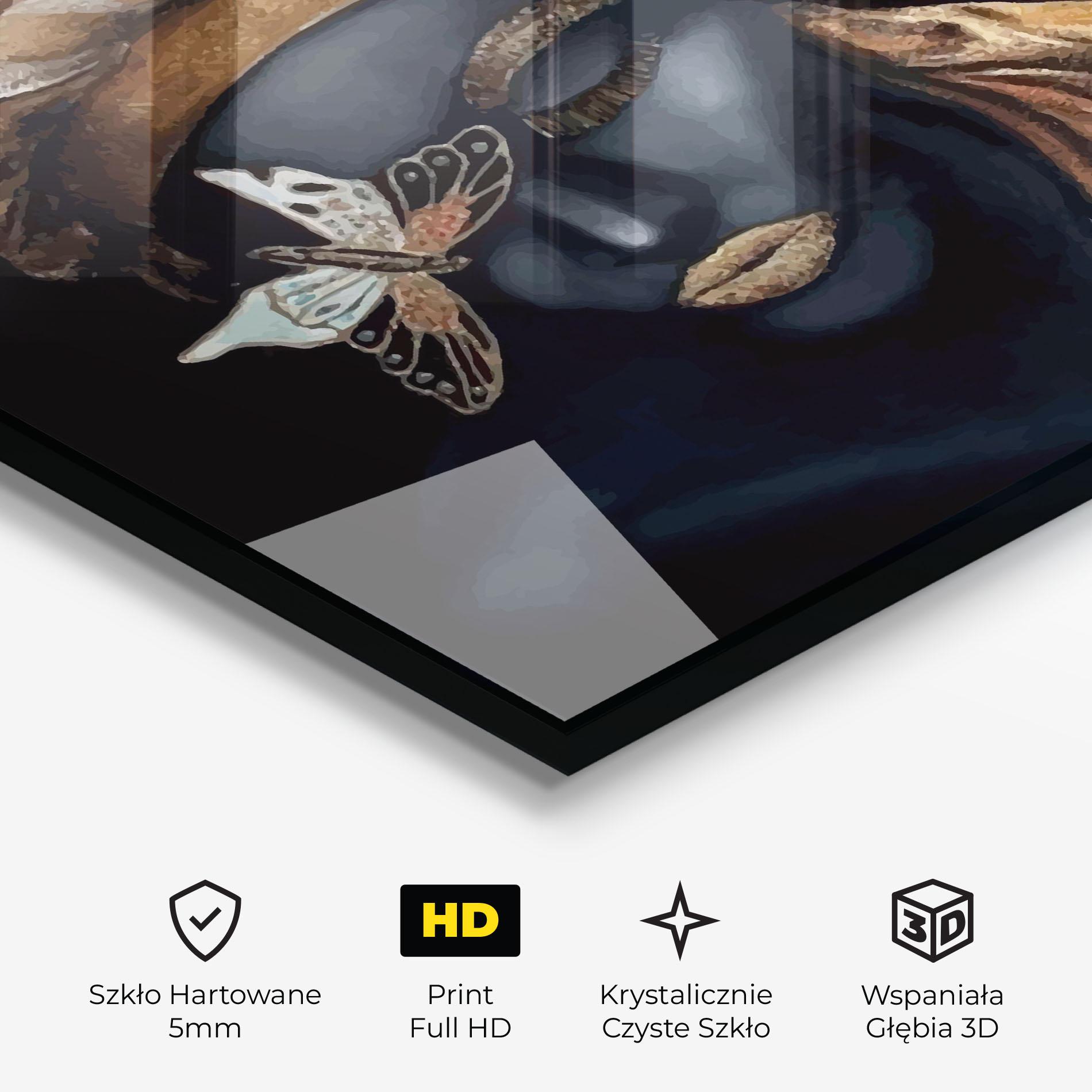 Obraz na Szkle Butterfly Lady mockup 3