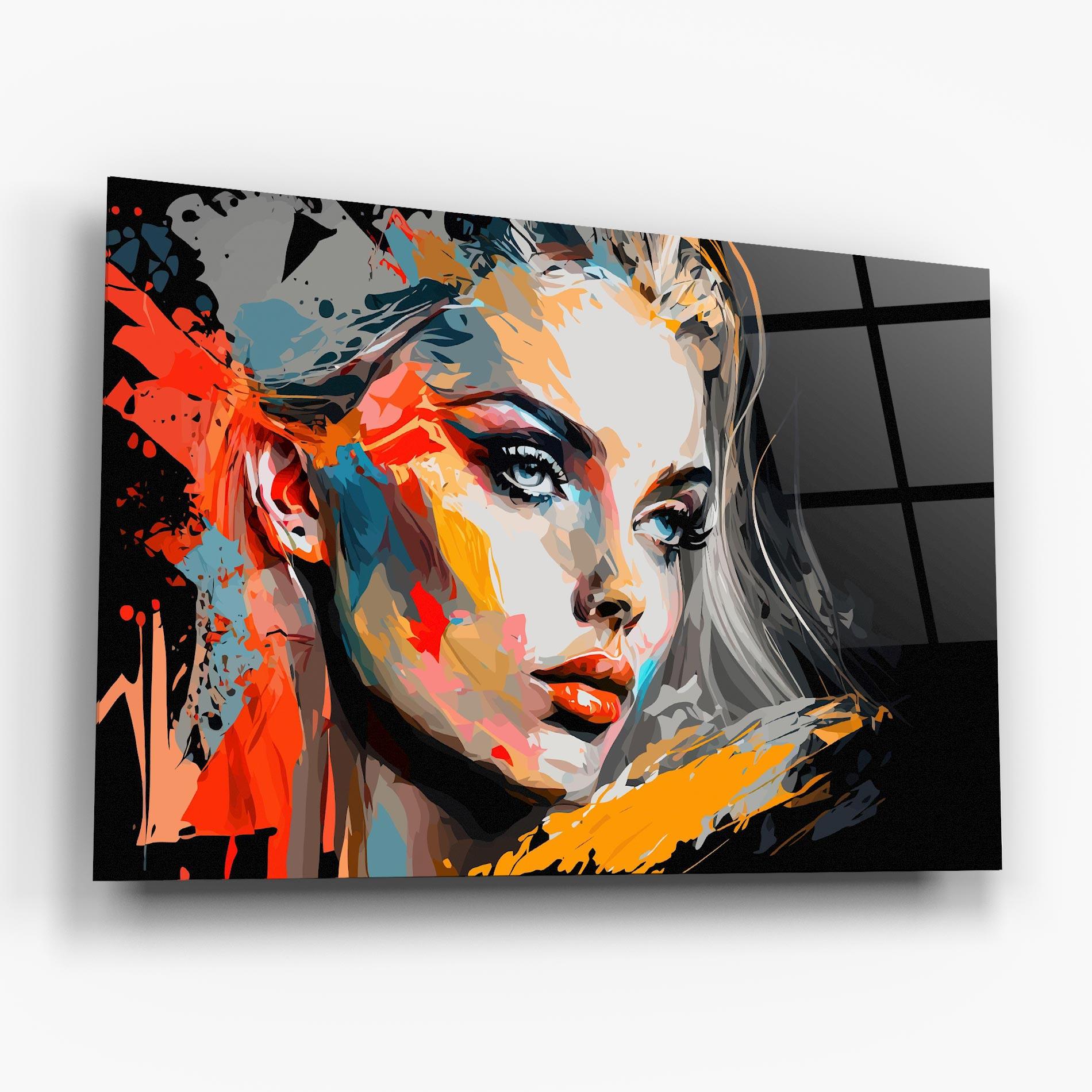 Obraz na Szkle Blue Eye Face mockup 6