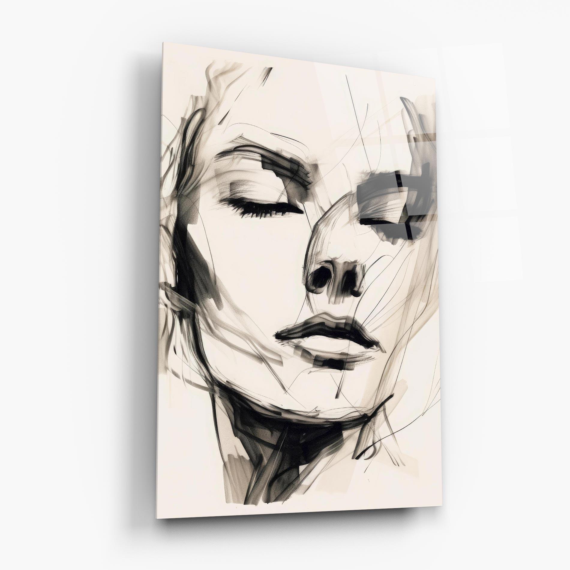 Obraz na Szkle Continuous Line Woman mockup 6