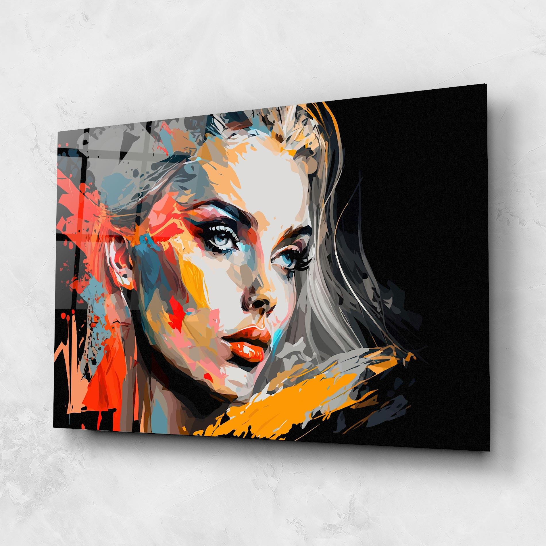 Obraz na Szkle Blue Eye Face mockup 1