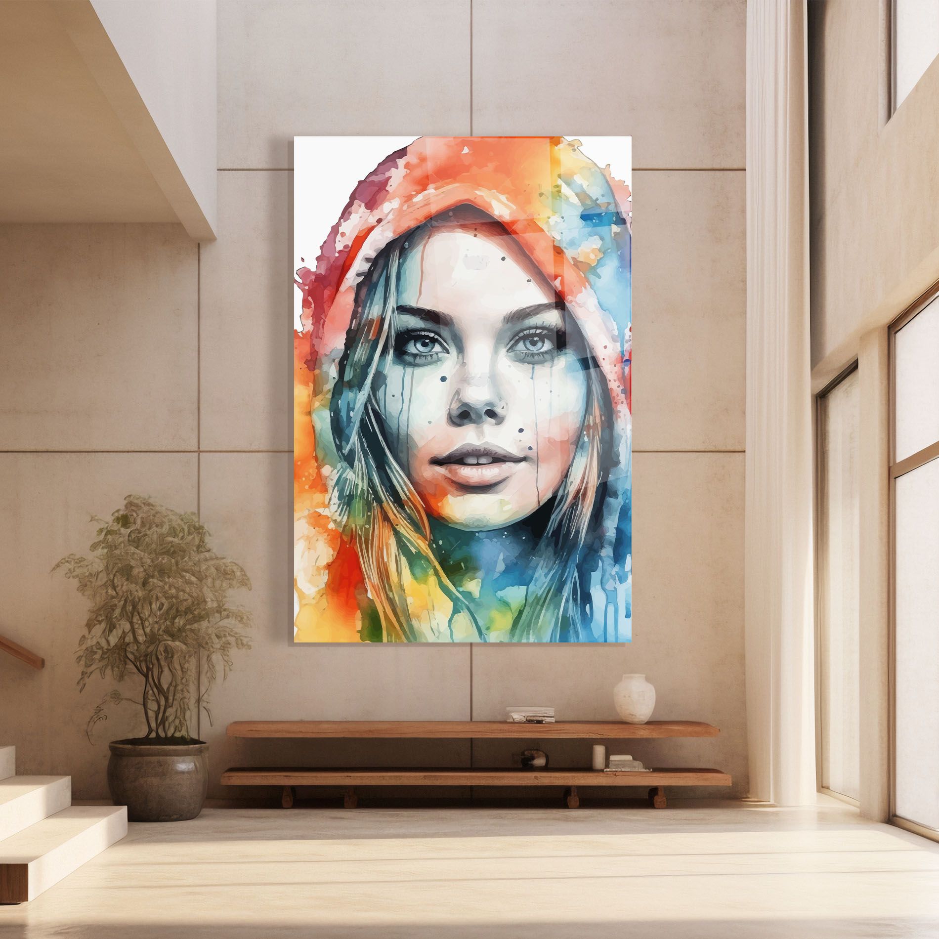 Colorful Portrait Art mockup 8