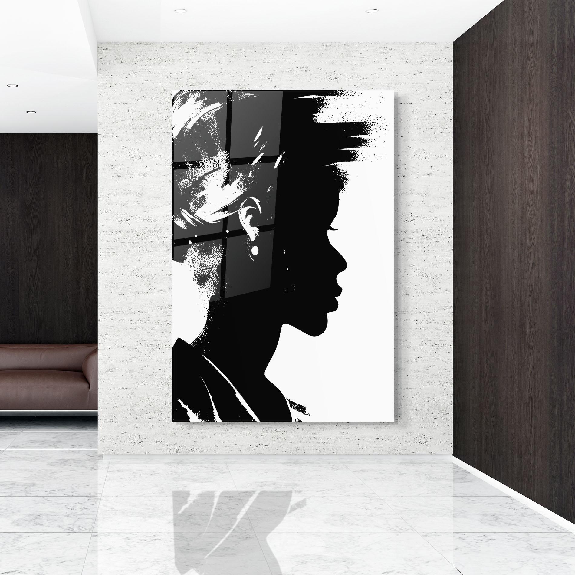 Obraz na Szkle Black Silhouette mockup 9