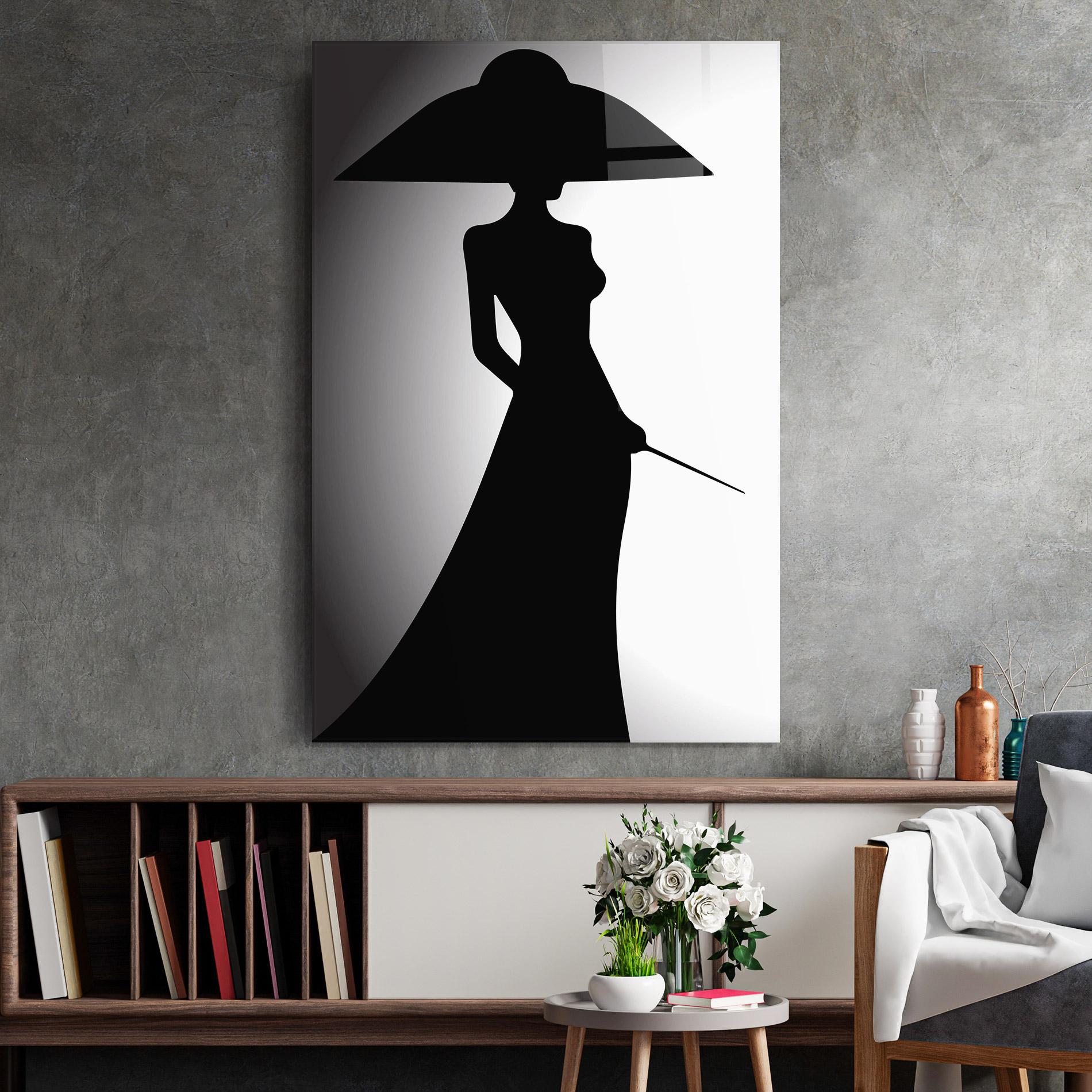 Obraz na Szkle Big Hat Lady mockup 2