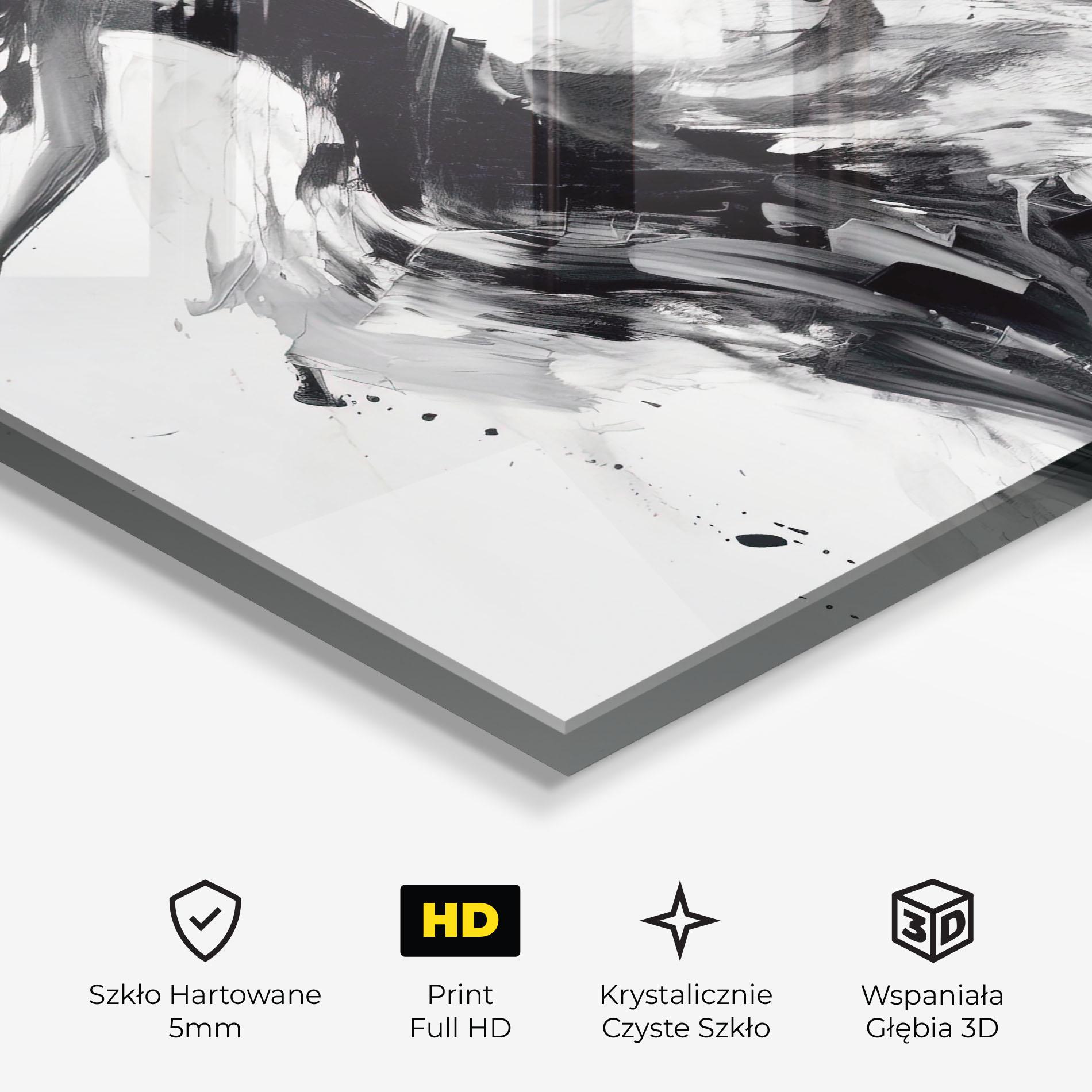 Obraz na Szkle Black Ink Woman mockup 3