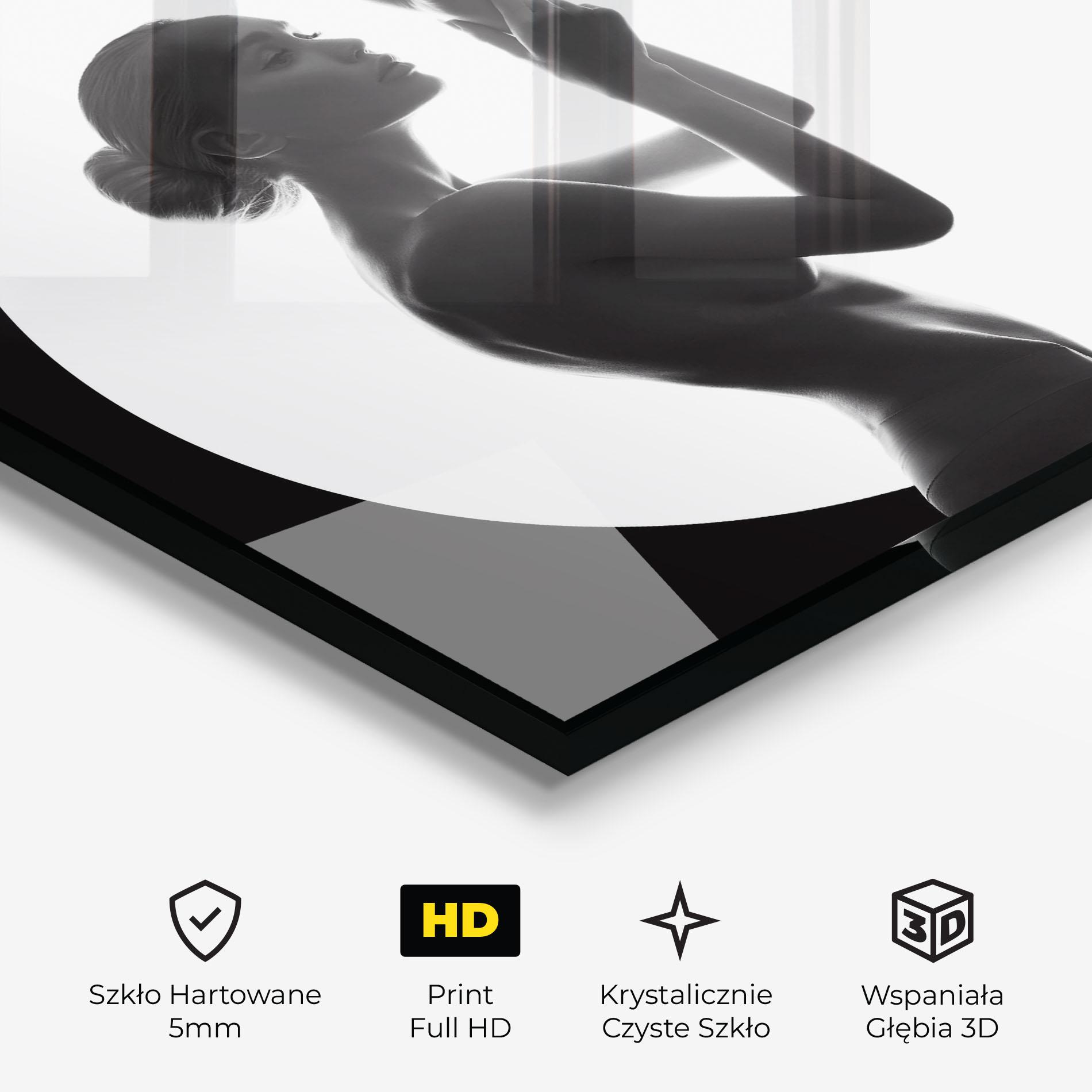 Obraz na Szkle Circle Woman Body mockup 3