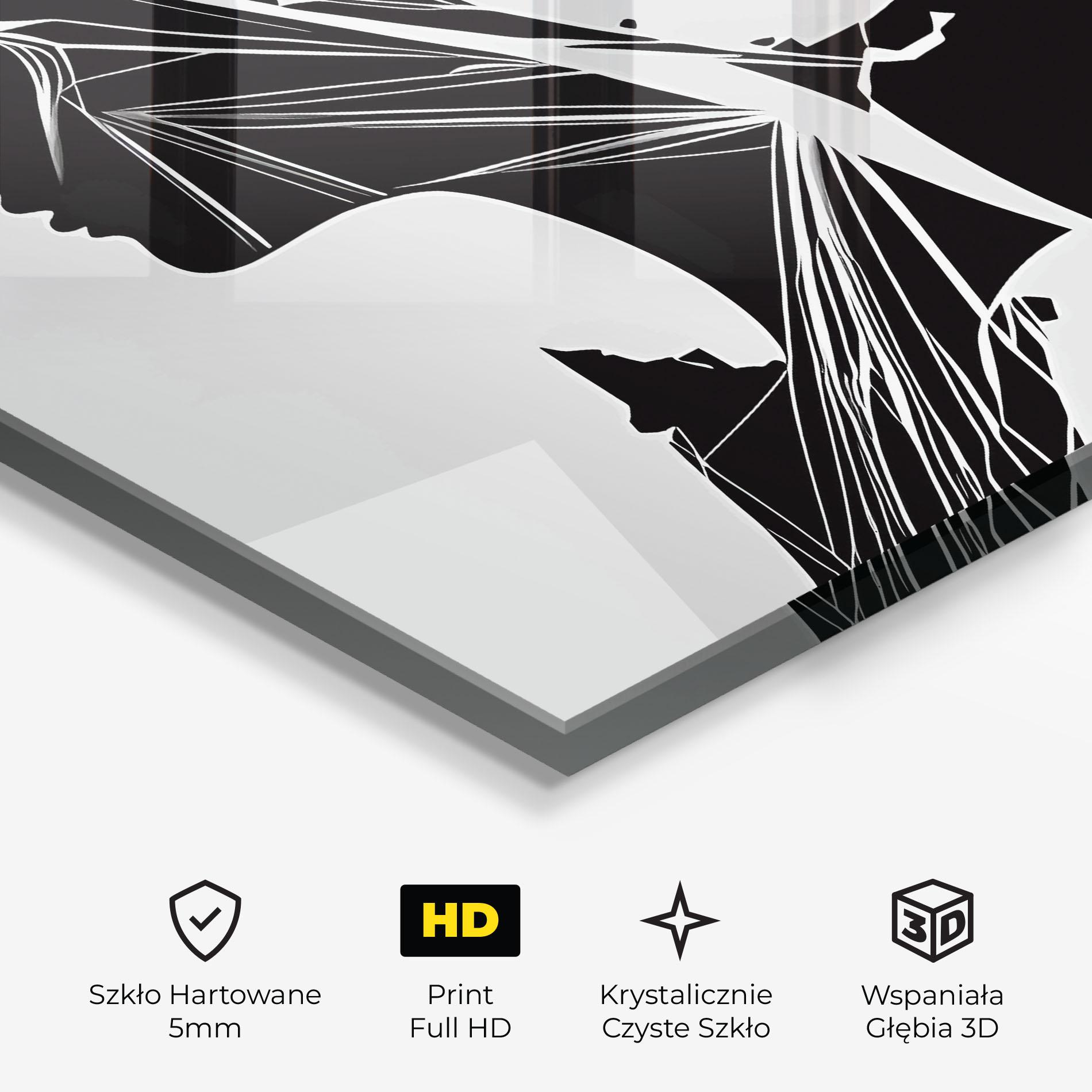 Obraz na Szkle Girl Shilouette Art mockup 3