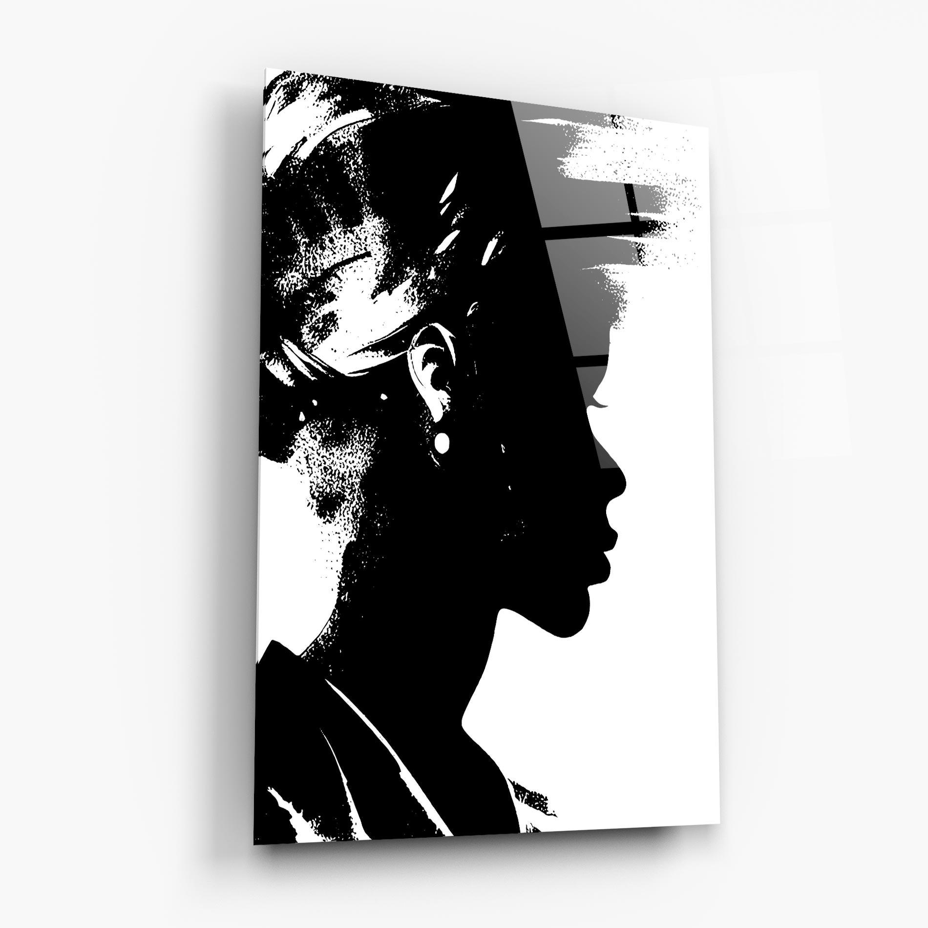 Obraz na Szkle Black Silhouette mockup 6