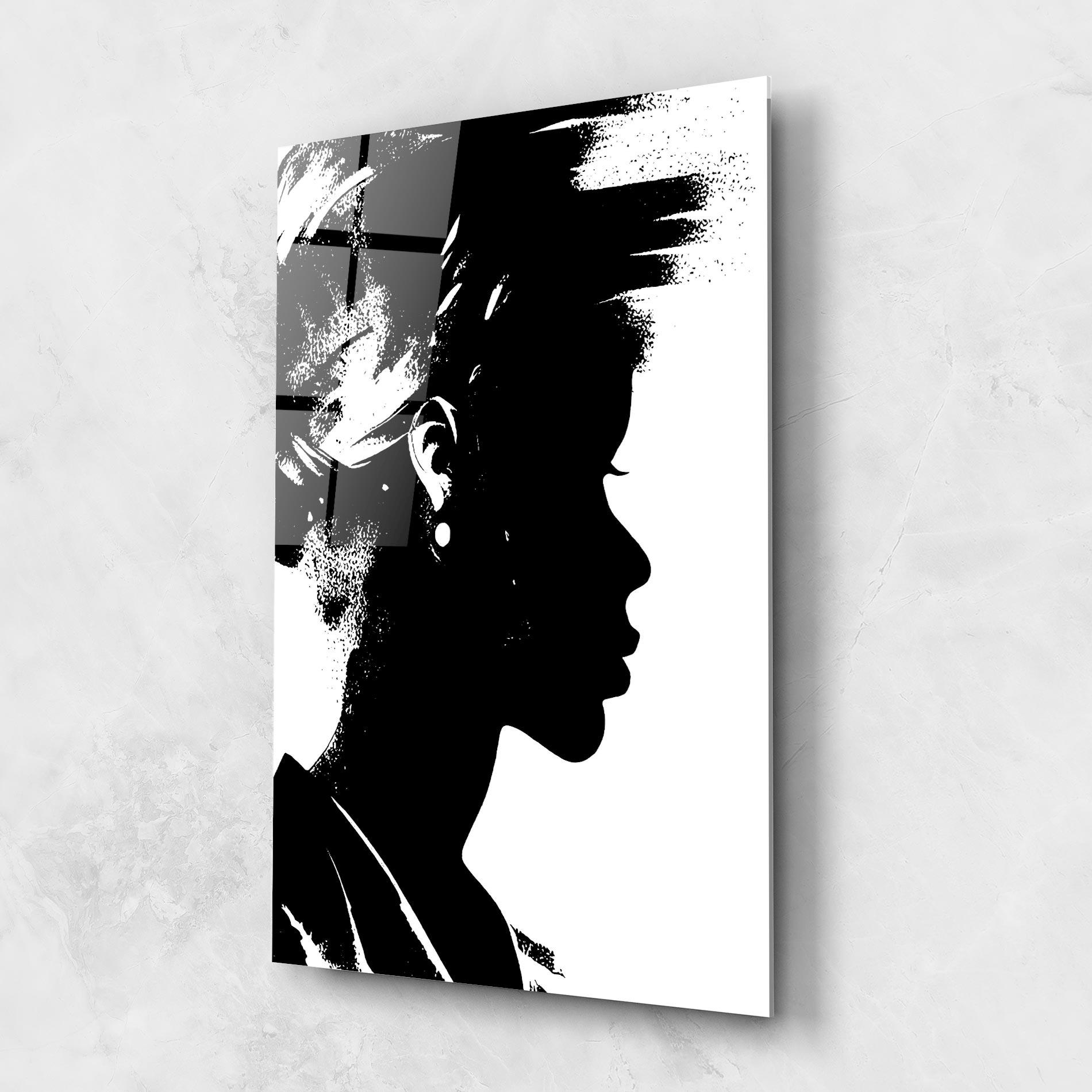 Obraz na Szkle Black Silhouette mockup 1