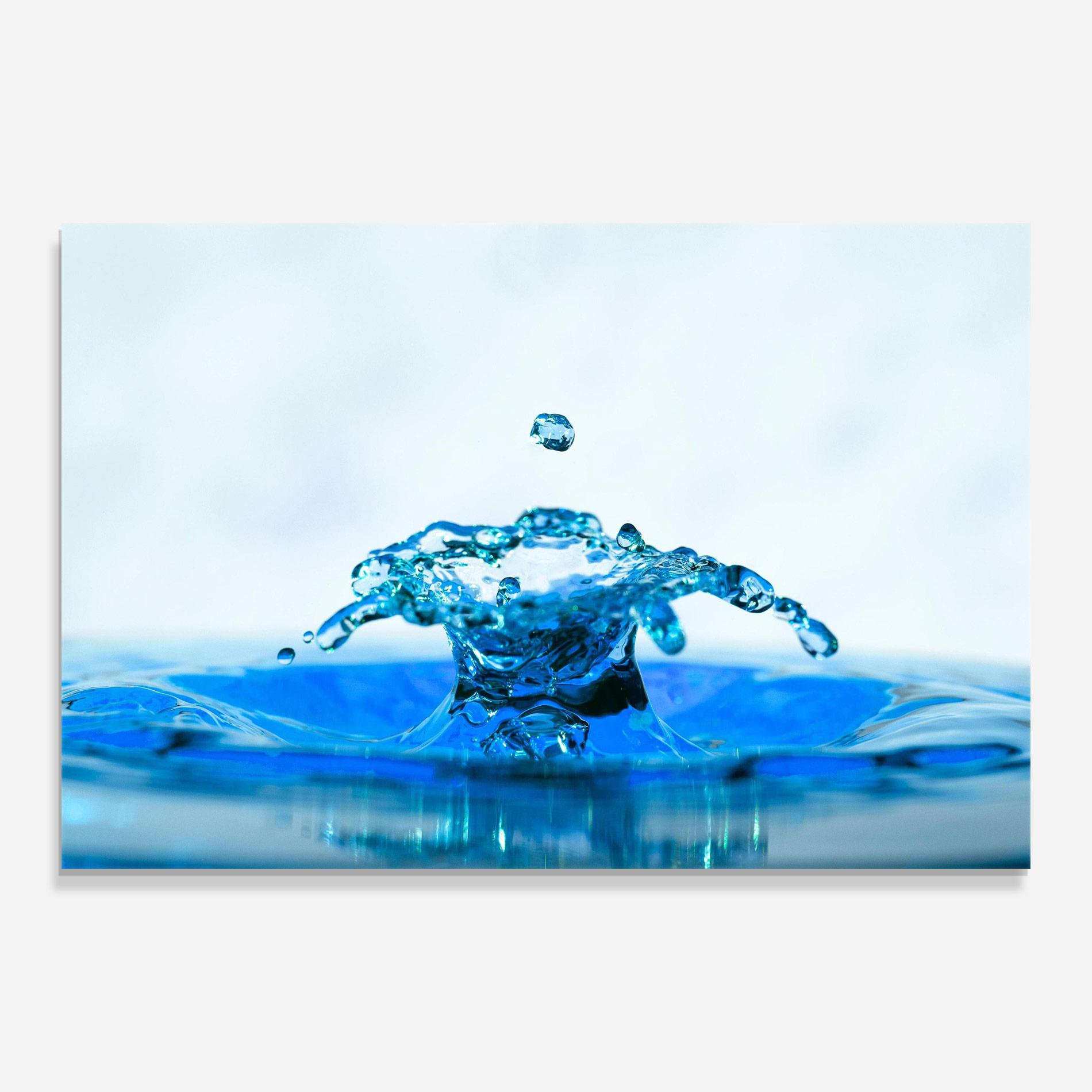 Obraz na Szkle Blue Water Splash mockup 0