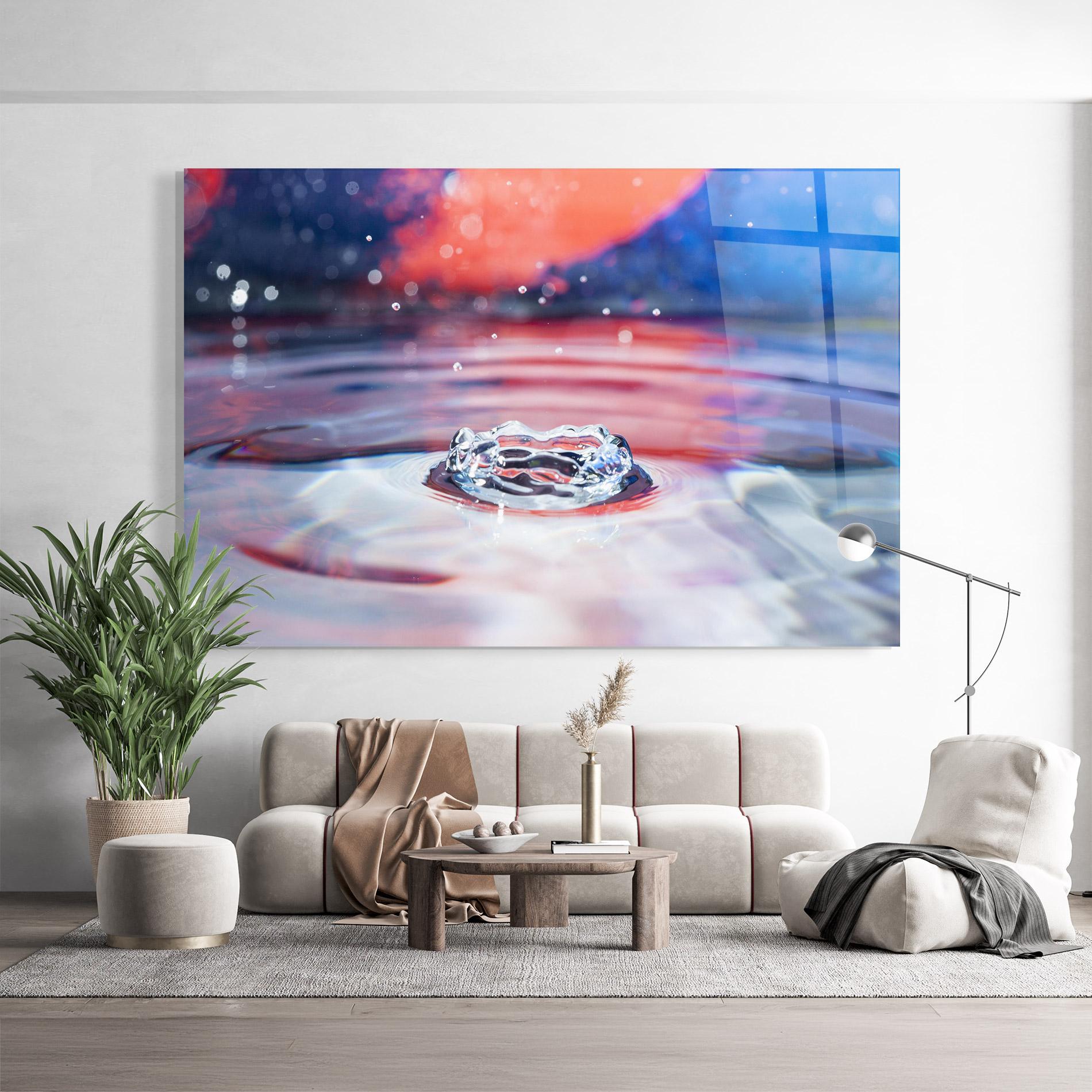 Obraz na Szkle Colorful Water Surface mockup 9